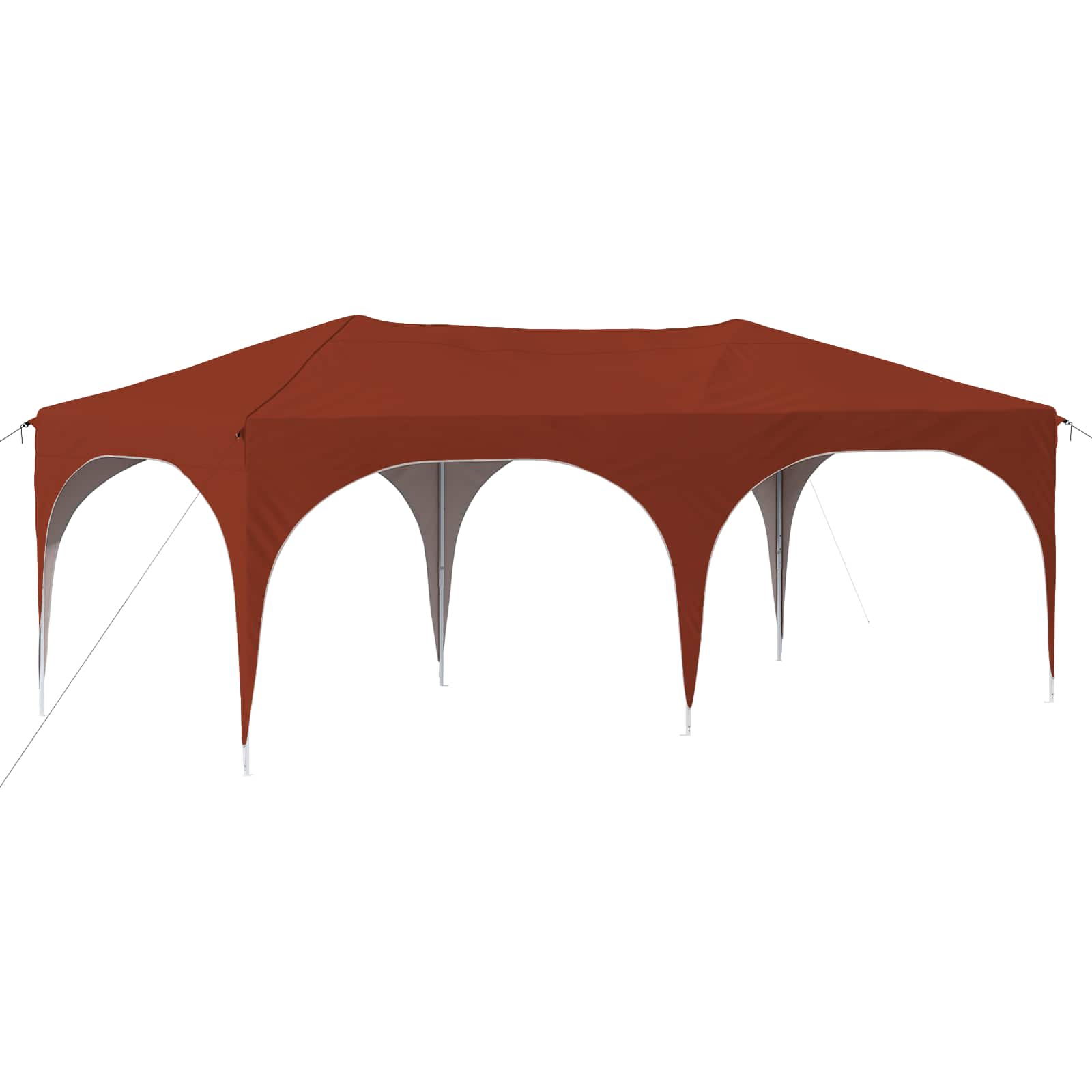 Pop-up Partyzelt 575 x 288 x 245 cm Terrakotta Oxford-Stoff