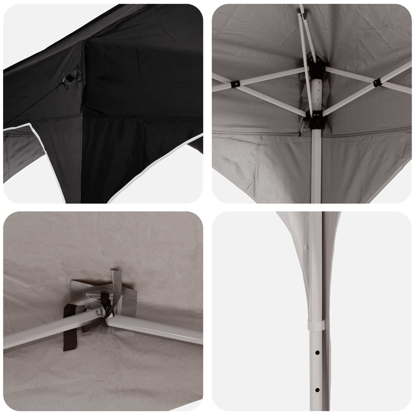 Pop-up Partyzelt 575 x 288 x 245 cm Schwarz Oxford-Stoff