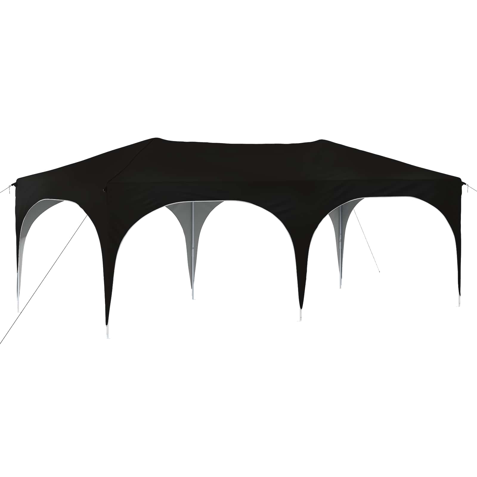 Pop-up Partyzelt 575 x 288 x 245 cm Schwarz Oxford-Stoff
