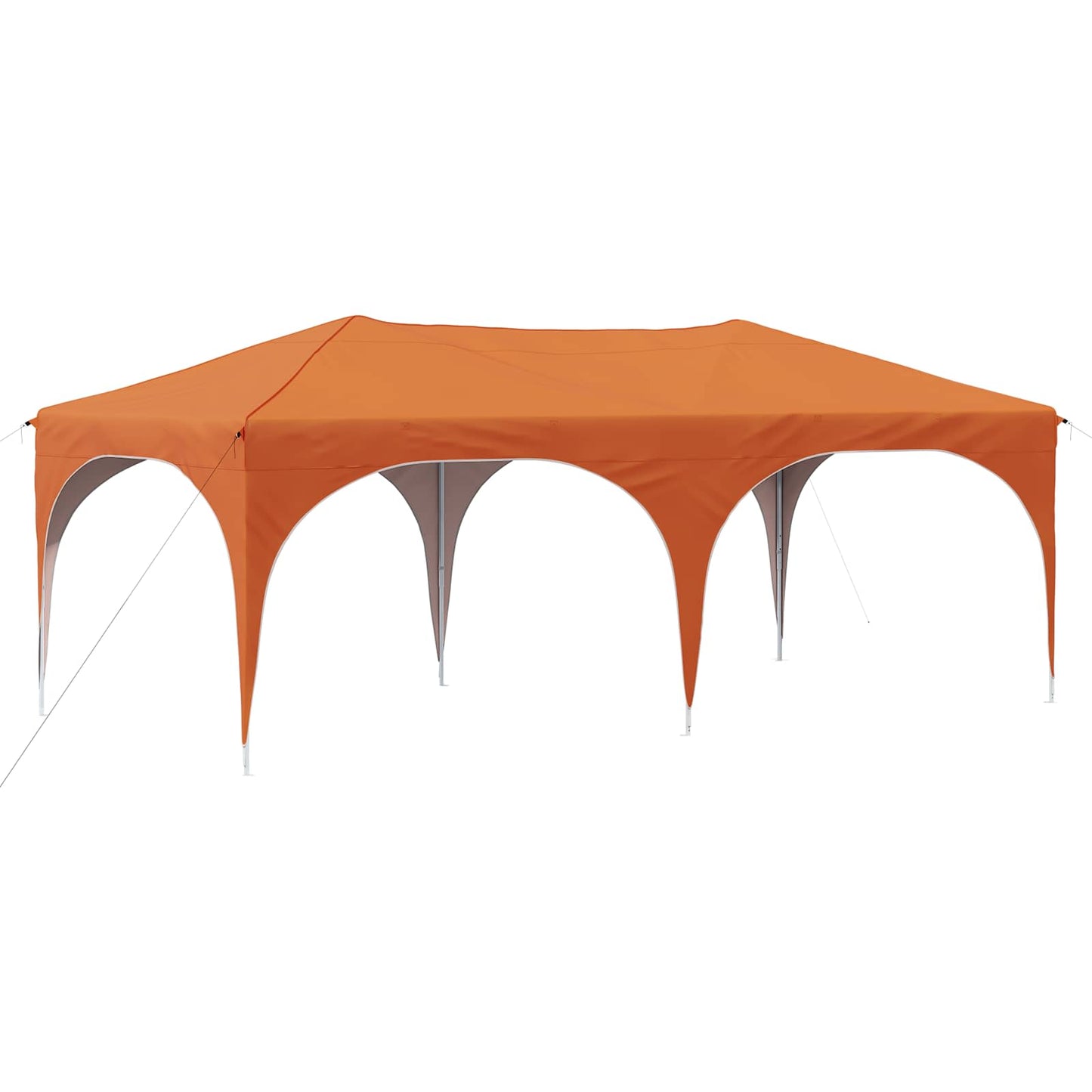 Pop-up Partyzelt 575 x 288 x 245 cm Orange Oxford-Stoff