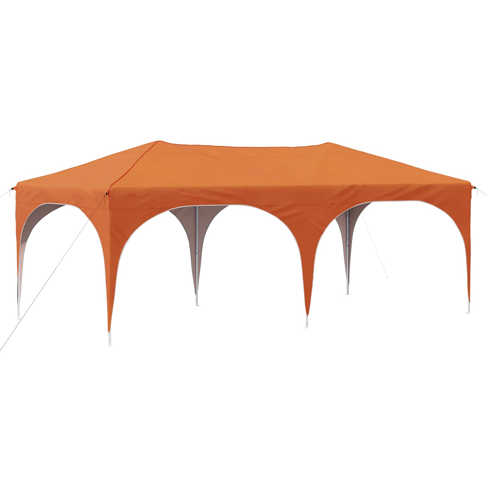 Pop-up Partyzelt 575 x 288 x 245 cm Orange Oxford-Stoff