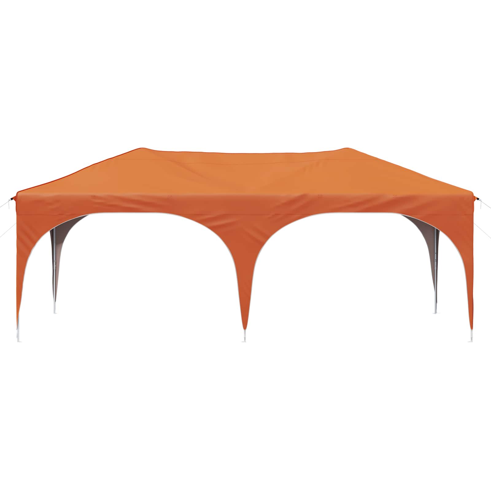 Pop-up Partyzelt 575 x 288 x 245 cm Orange Oxford-Stoff