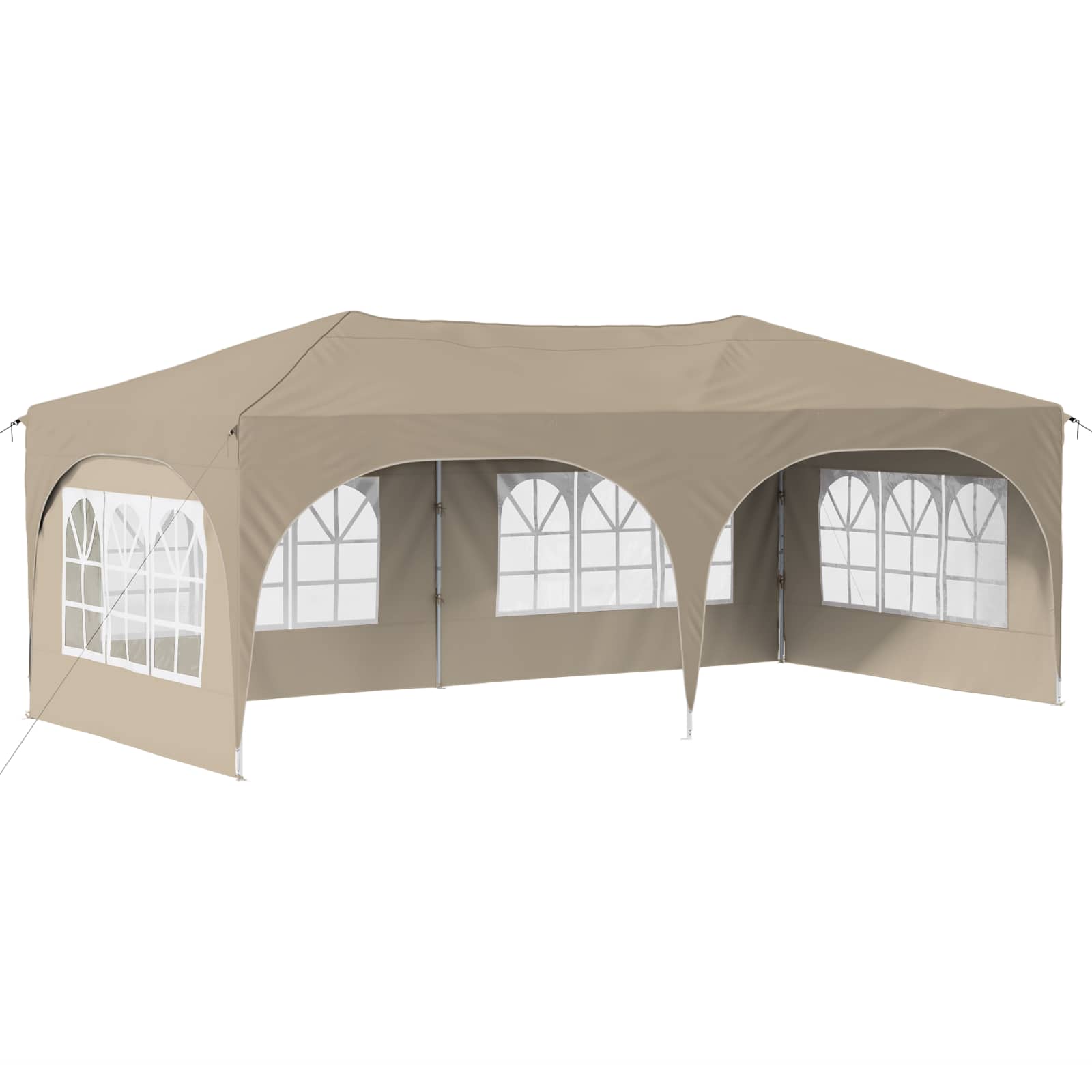 Pop-up Partyzelt 575 x 288 x 245 cm Creme Oxford-Stoff