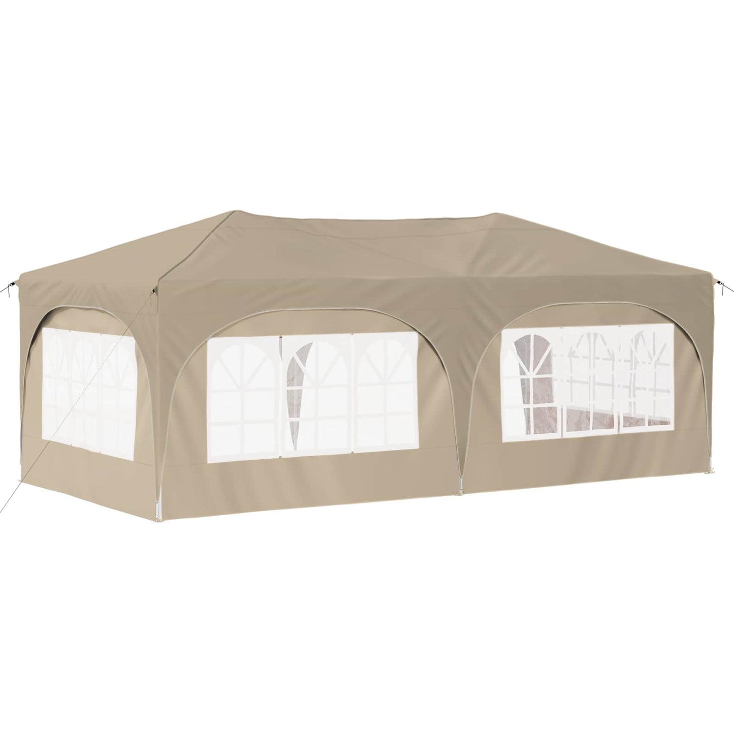 Pop-up Partyzelt 575 x 288 x 245 cm Creme Oxford-Stoff