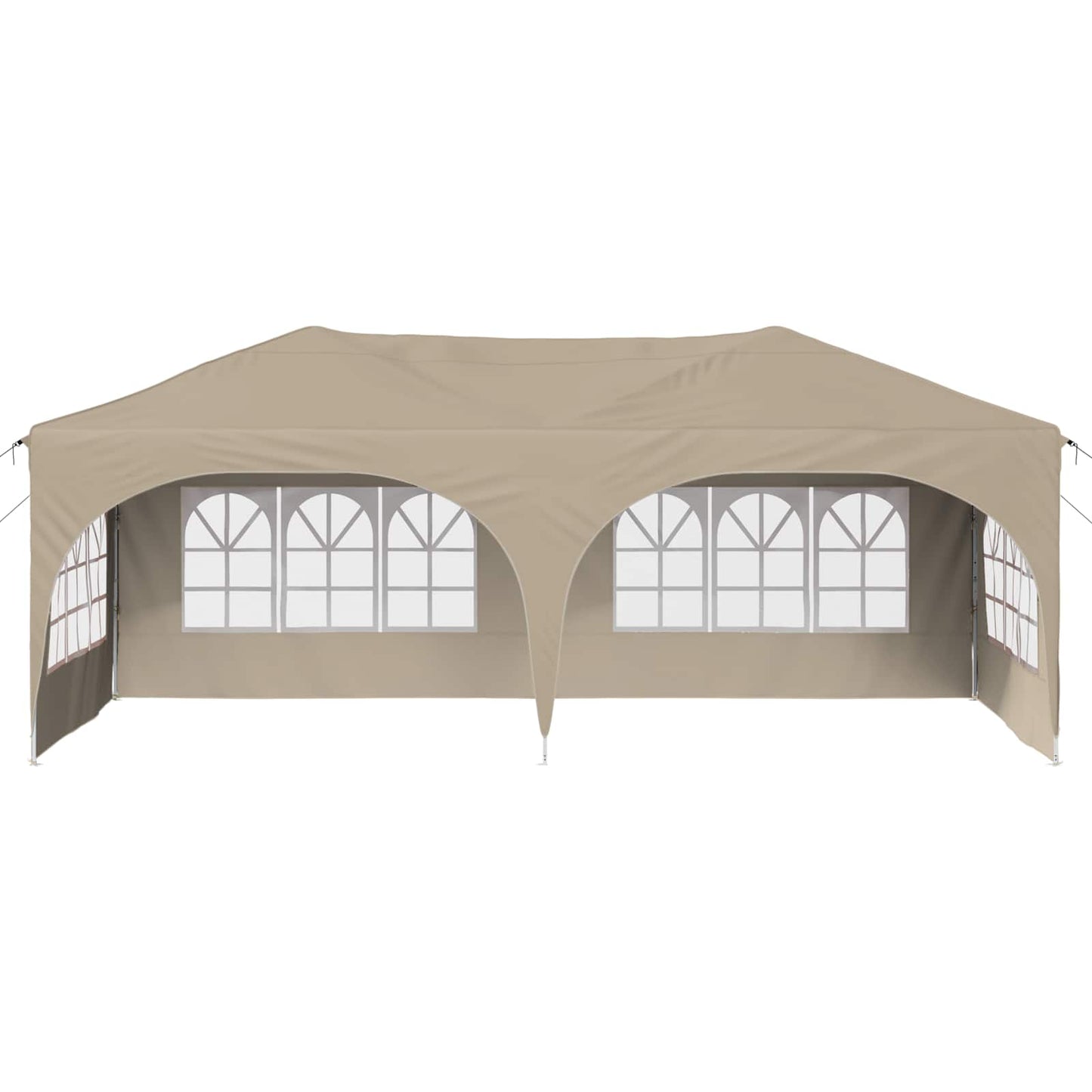 Pop-up Partyzelt 575 x 288 x 245 cm Creme Oxford-Stoff