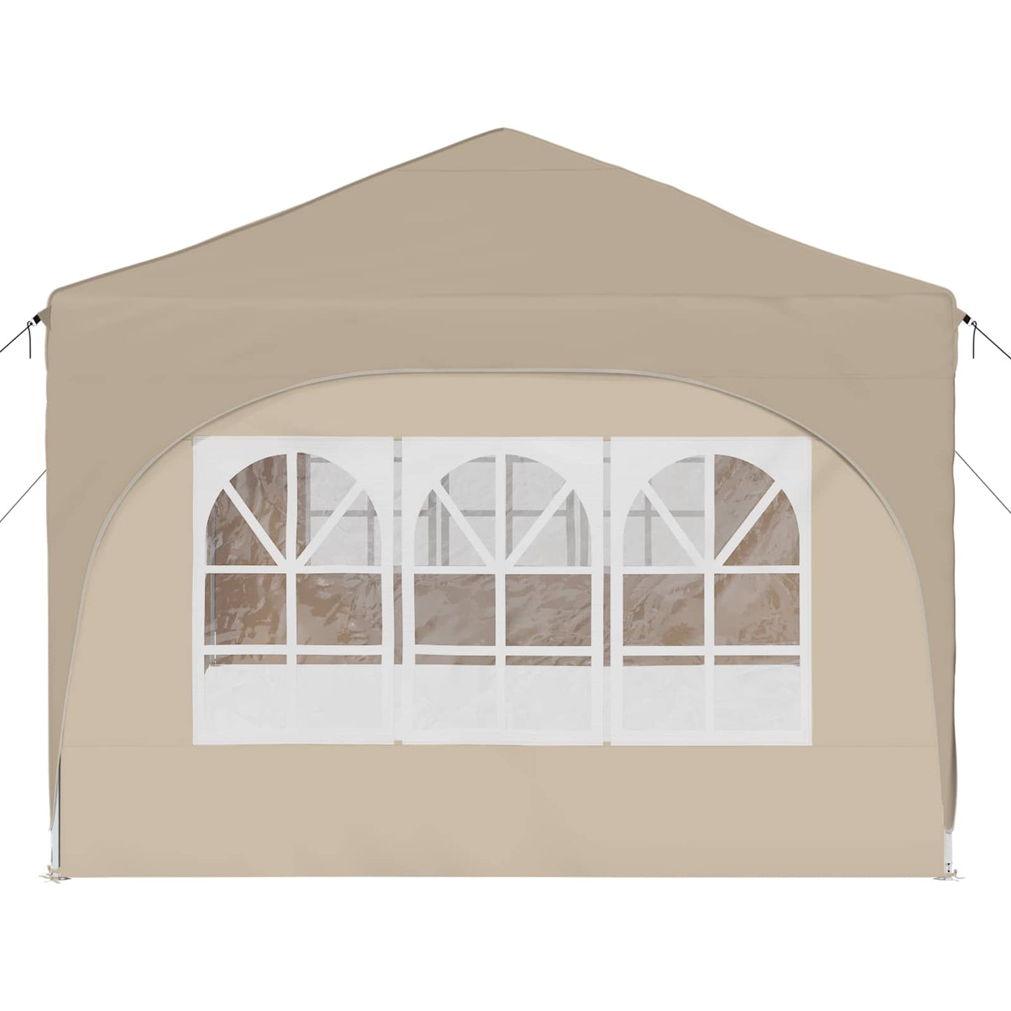 Pop-up Partyzelt 575 x 288 x 245 cm Creme Oxford-Stoff