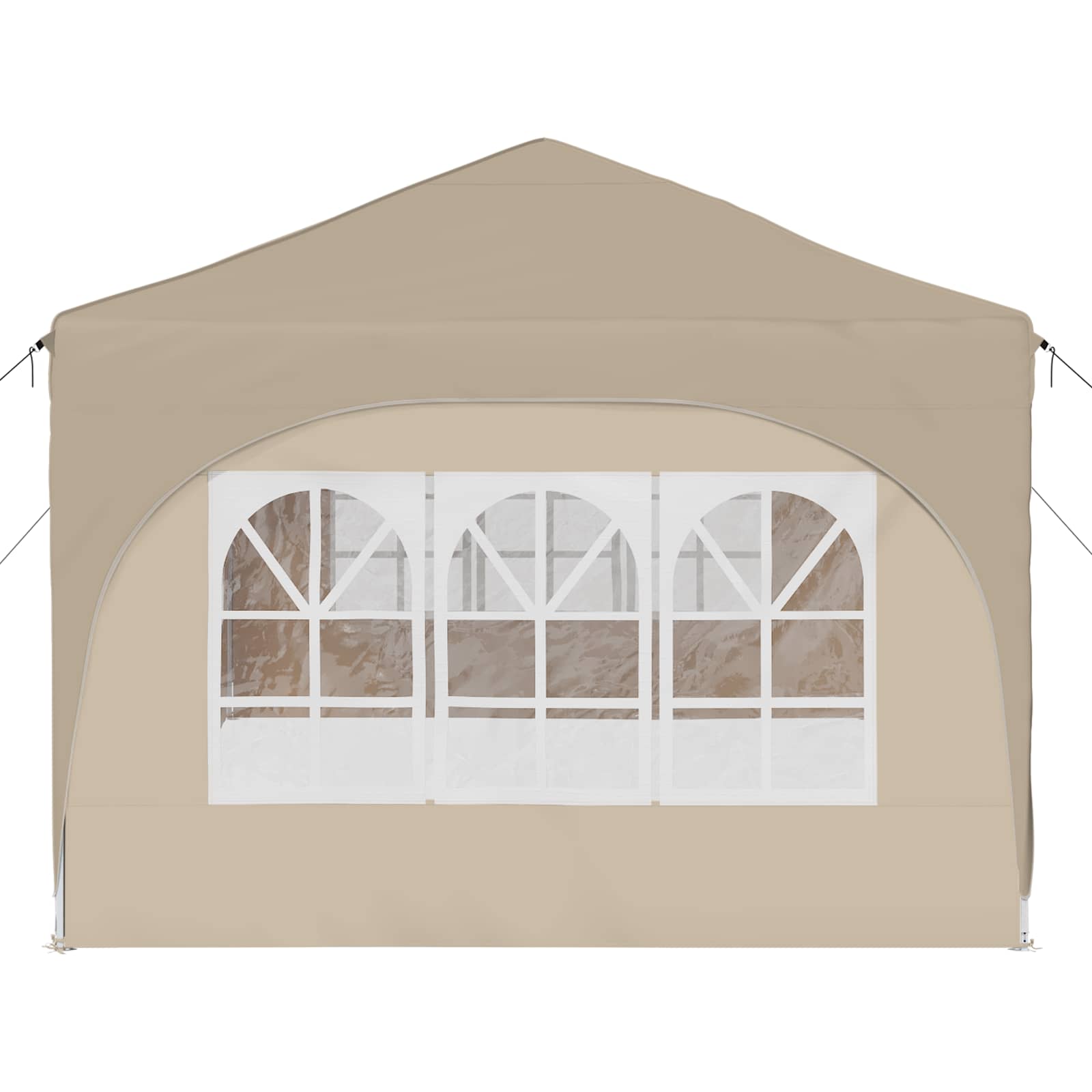 Pop-up Partyzelt 575 x 288 x 245 cm Creme Oxford-Stoff