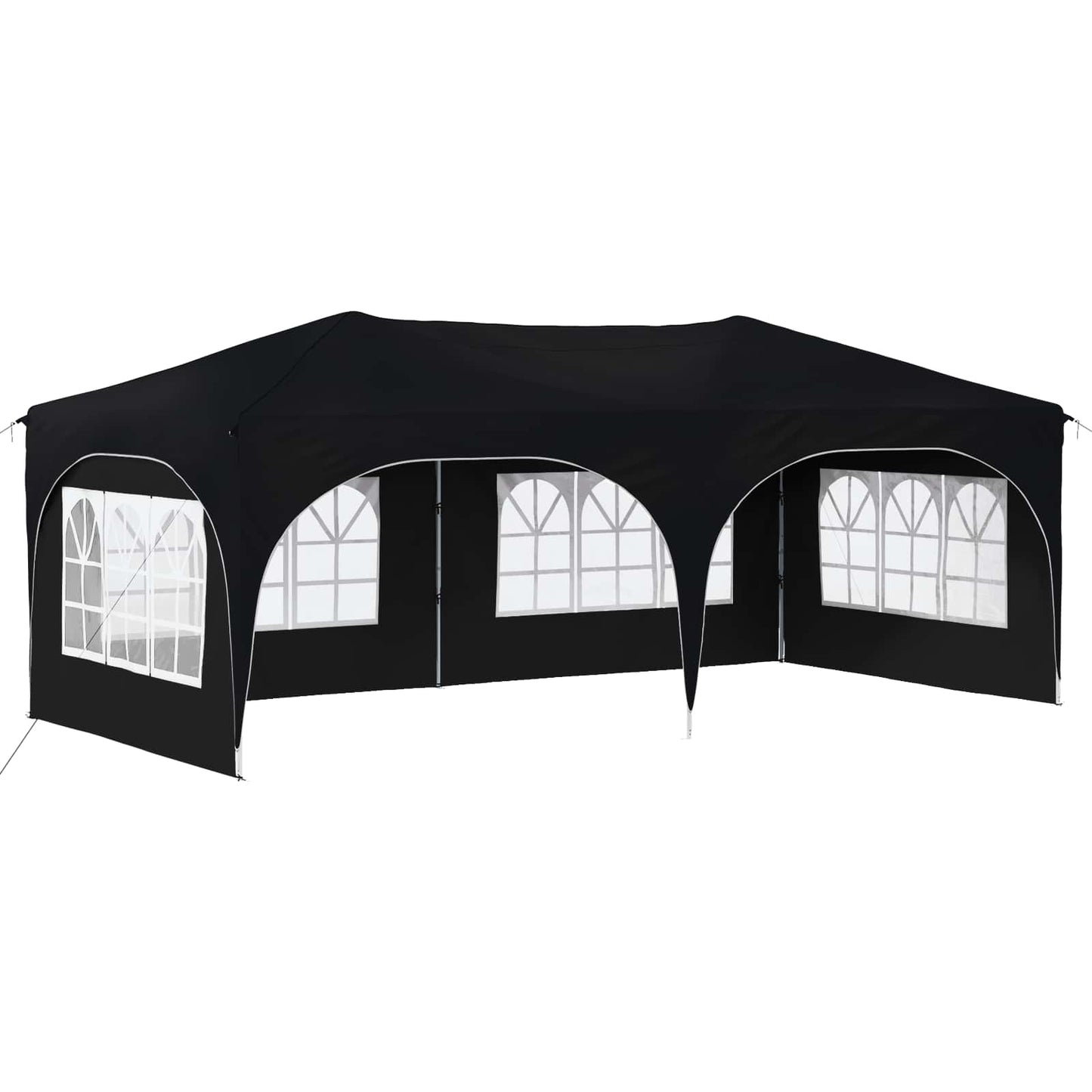 Pop-up Partyzelt 575 x 288 x 245 cm Anthrazit Oxford-Stoff