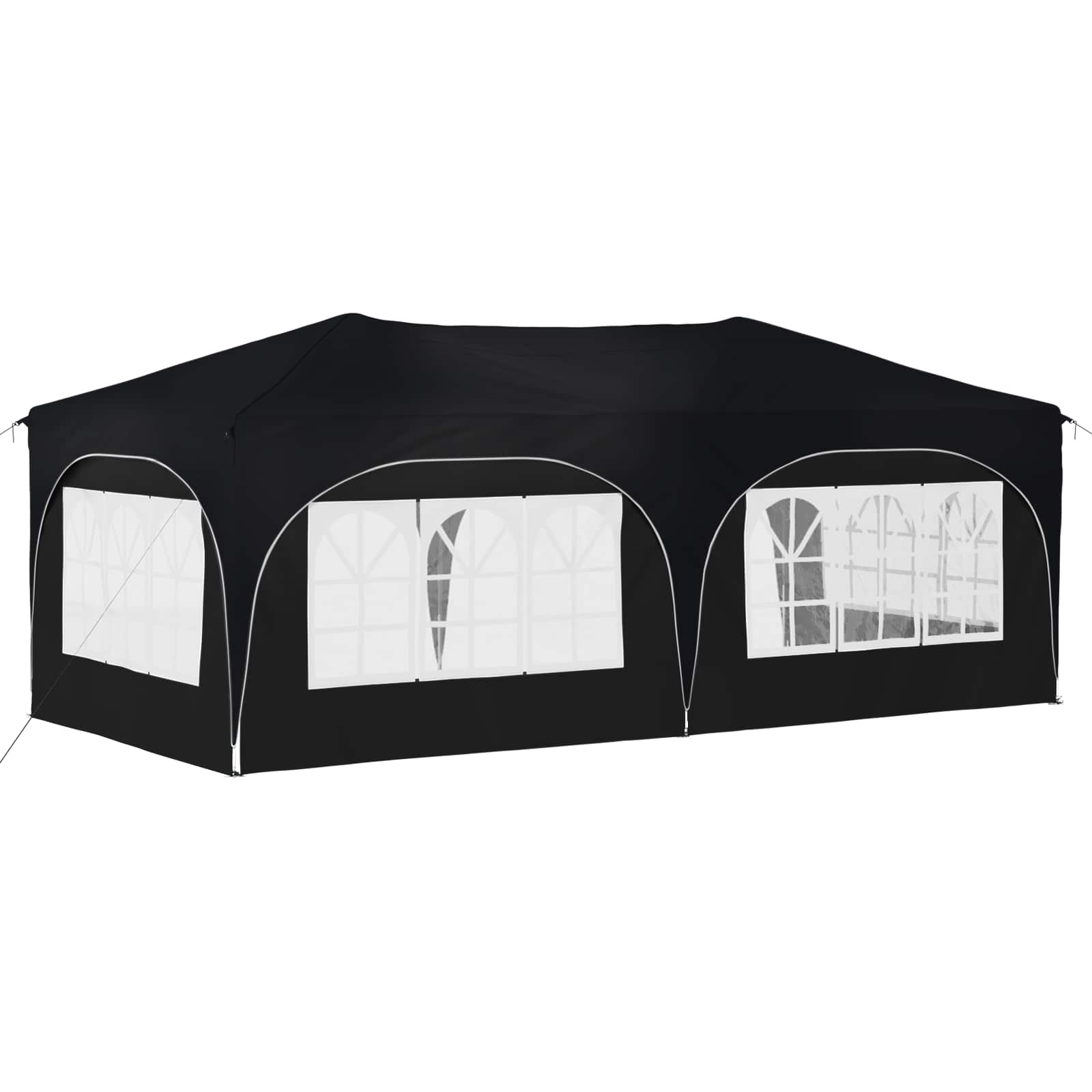 Pop-up Partyzelt 575 x 288 x 245 cm Anthrazit Oxford-Stoff