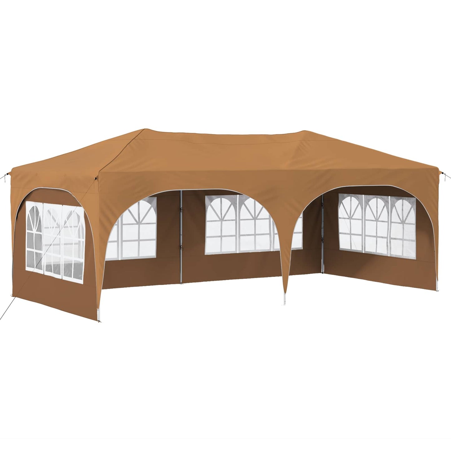 Pop-up Partyzelt 575 x 288 x 245 cm Beige Oxford-Stoff