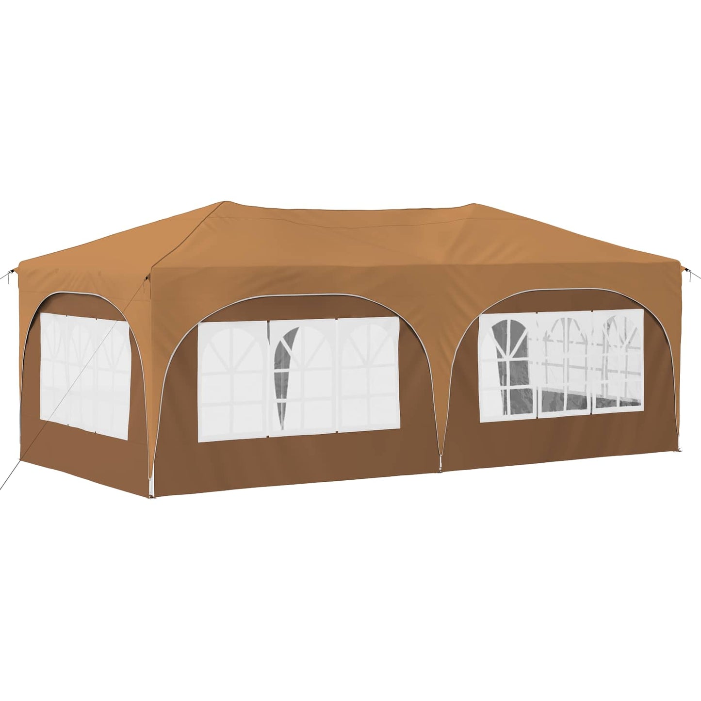 Pop-up Partyzelt 575 x 288 x 245 cm Beige Oxford-Stoff