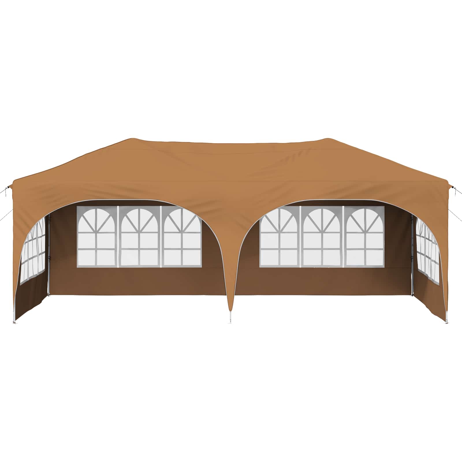Pop-up Partyzelt 575 x 288 x 245 cm Beige Oxford-Stoff