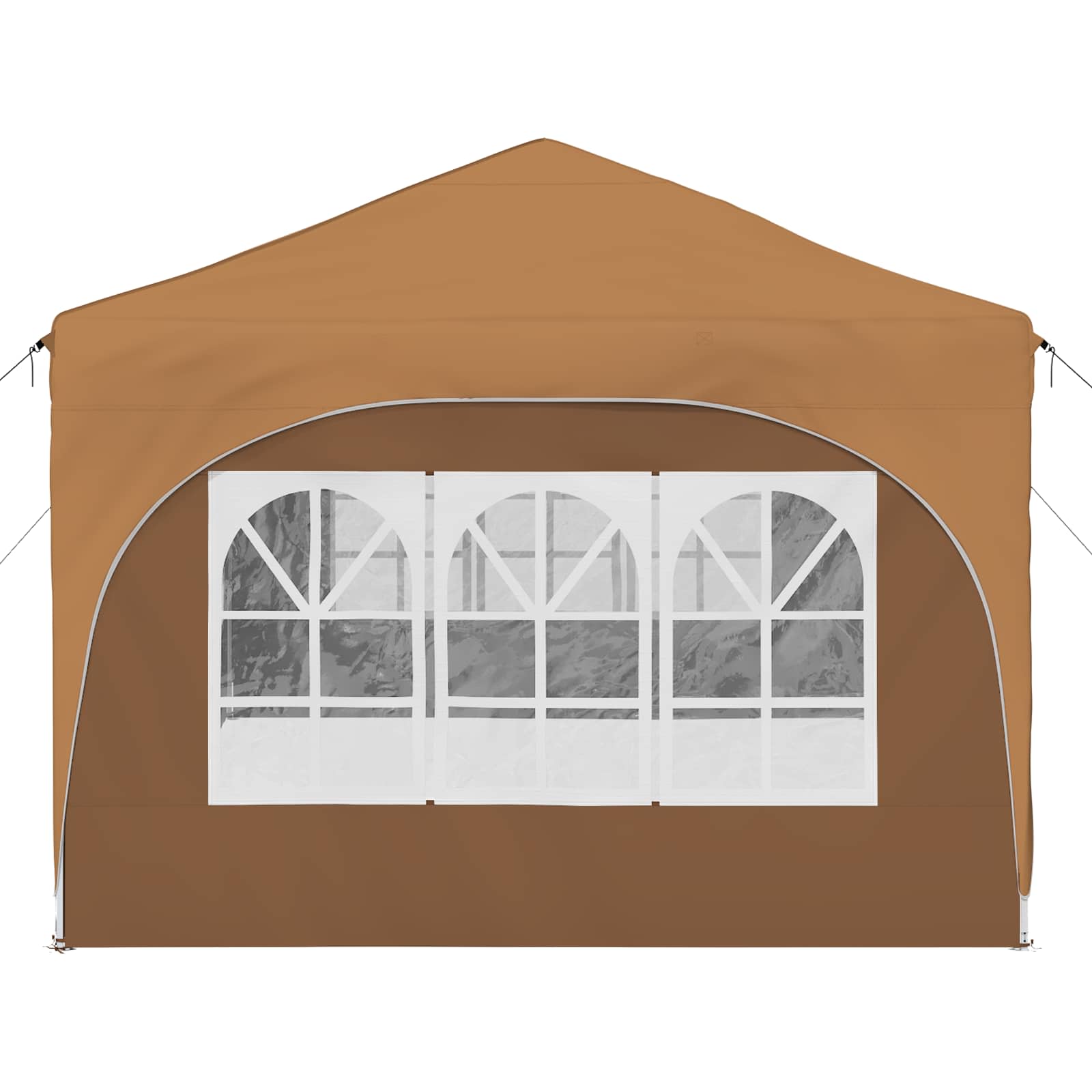 Pop-up Partyzelt 575 x 288 x 245 cm Beige Oxford-Stoff