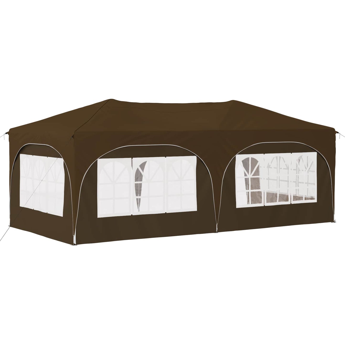Pop-up Partyzelt 575 x 288 x 245 cm Taupe Oxford-Stoff