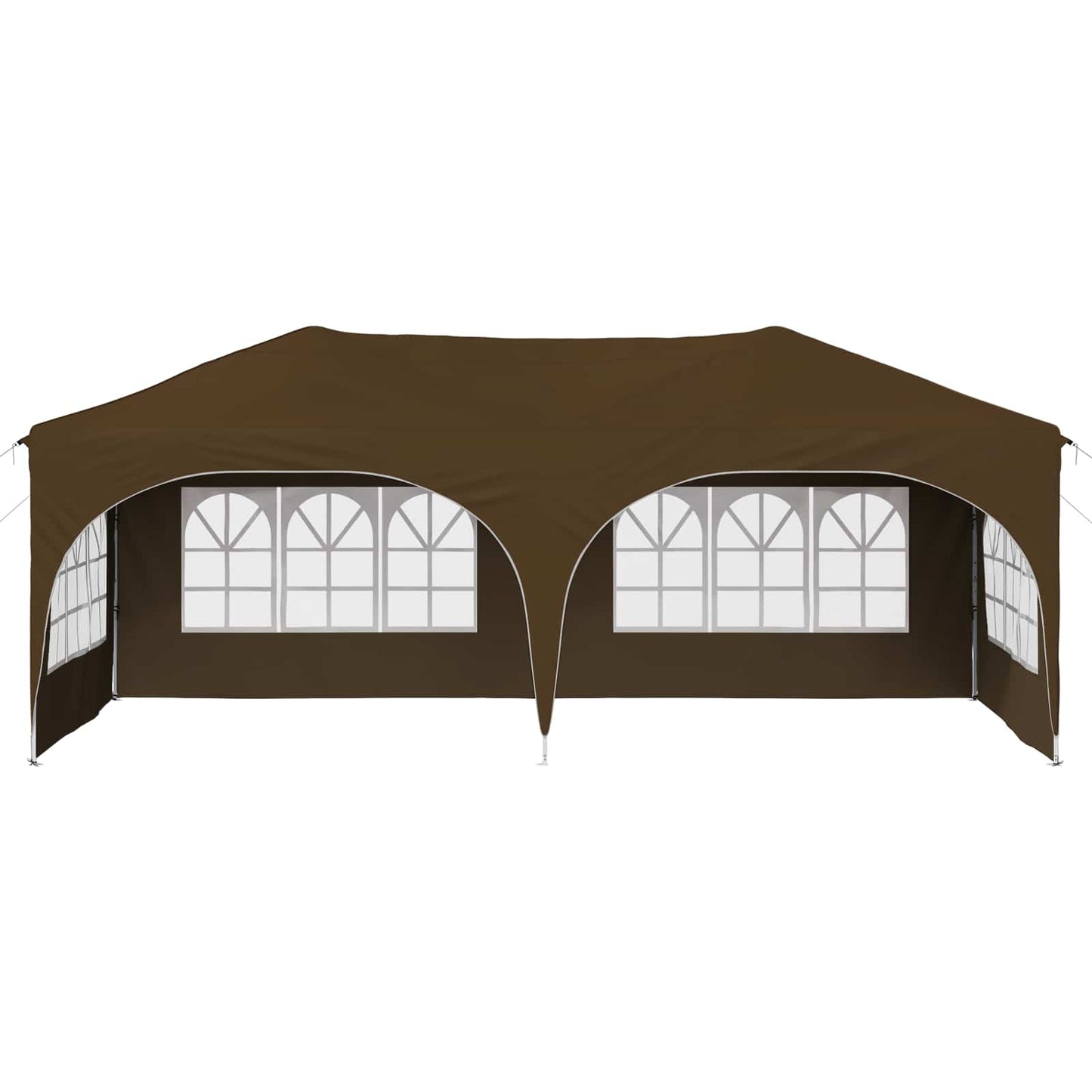Pop-up Partyzelt 575 x 288 x 245 cm Taupe Oxford-Stoff