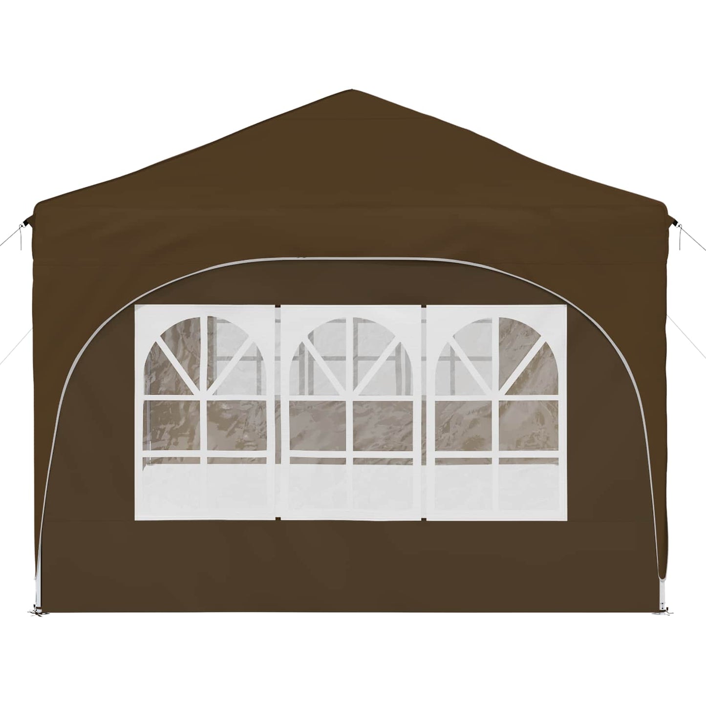 Pop-up Partyzelt 575 x 288 x 245 cm Taupe Oxford-Stoff
