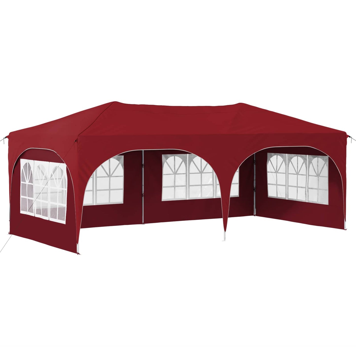 Pop-up Partyzelt 575 x 288 x 245 cm Bordeauxrot Oxford-Stoff