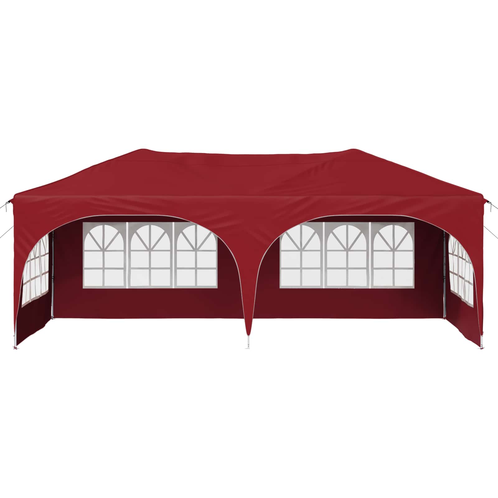 Pop-up Partyzelt 575 x 288 x 245 cm Bordeauxrot Oxford-Stoff