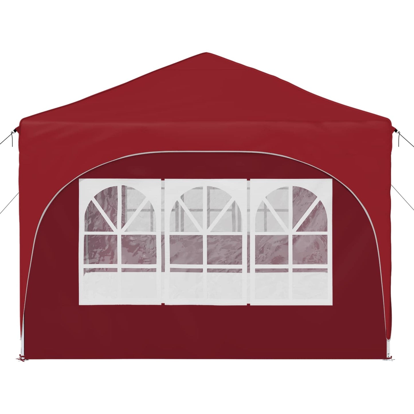 Pop-up Partyzelt 575 x 288 x 245 cm Bordeauxrot Oxford-Stoff