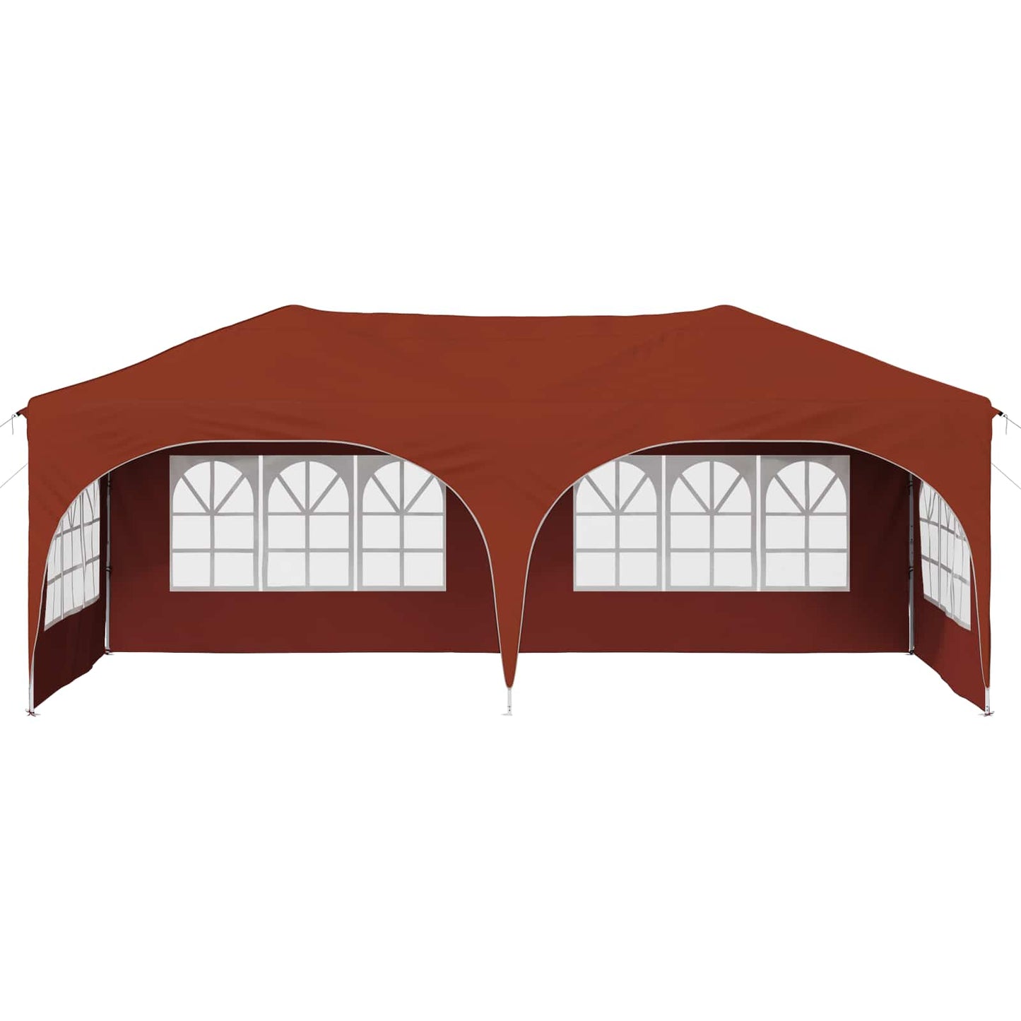 Pop-up Partyzelt 575 x 288 x 245 cm Terrakotta Oxford-Stoff