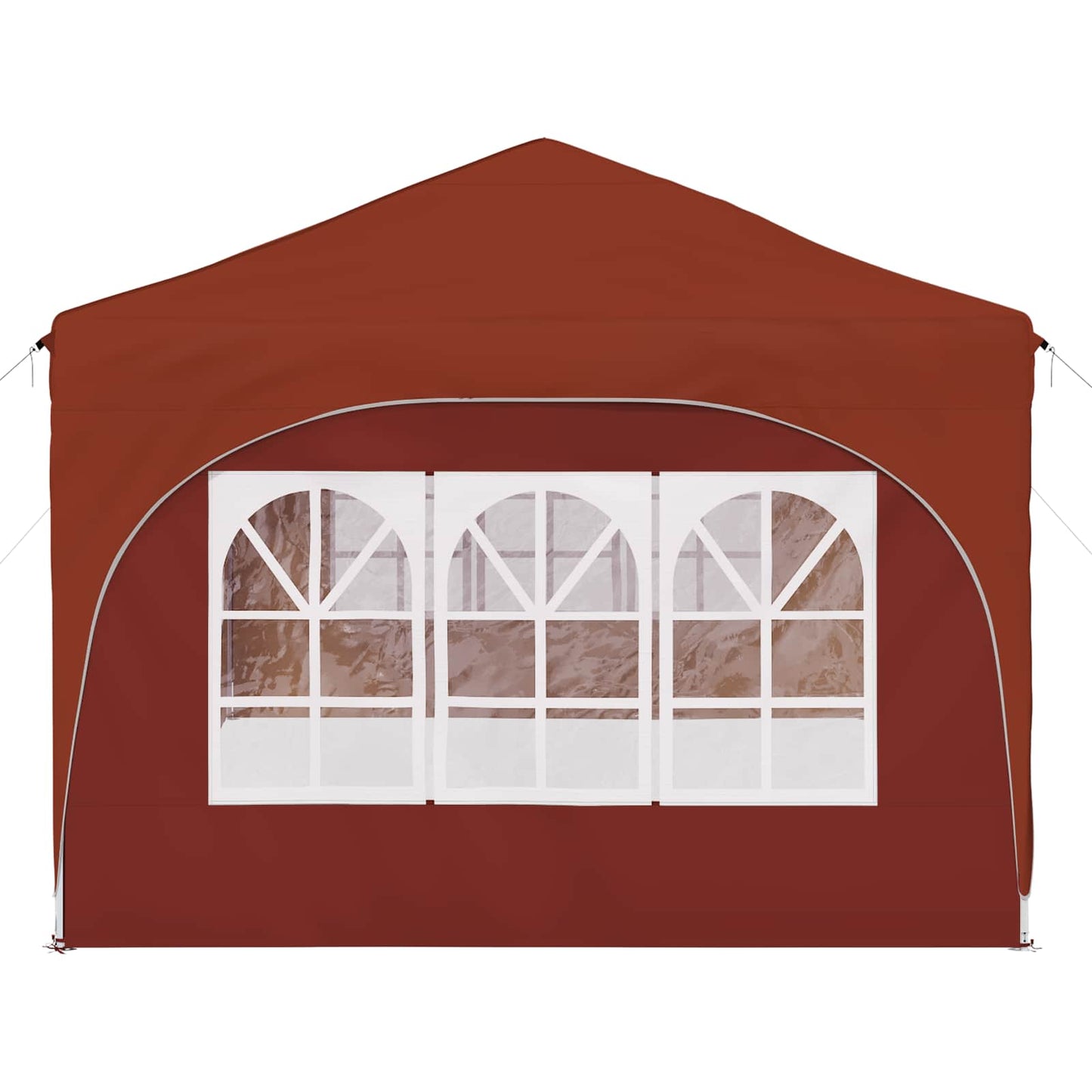 Pop-up Partyzelt 575 x 288 x 245 cm Terrakotta Oxford-Stoff