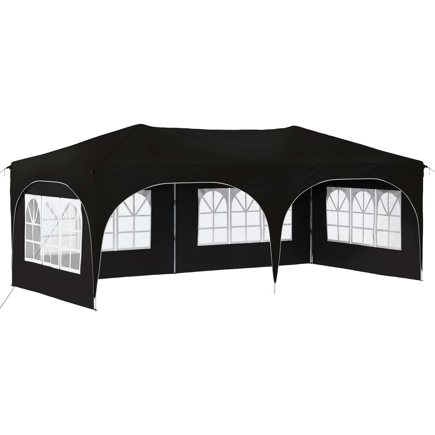 Pop-up Partyzelt 575 x 288 x 245 cm Schwarz Oxford-Stoff
