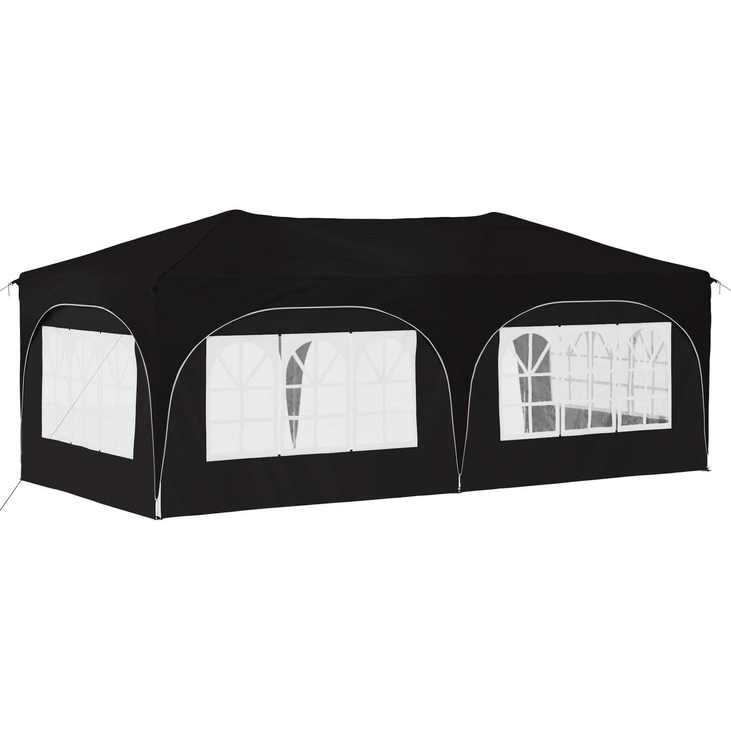 Pop-up Partyzelt 575 x 288 x 245 cm Schwarz Oxford-Stoff