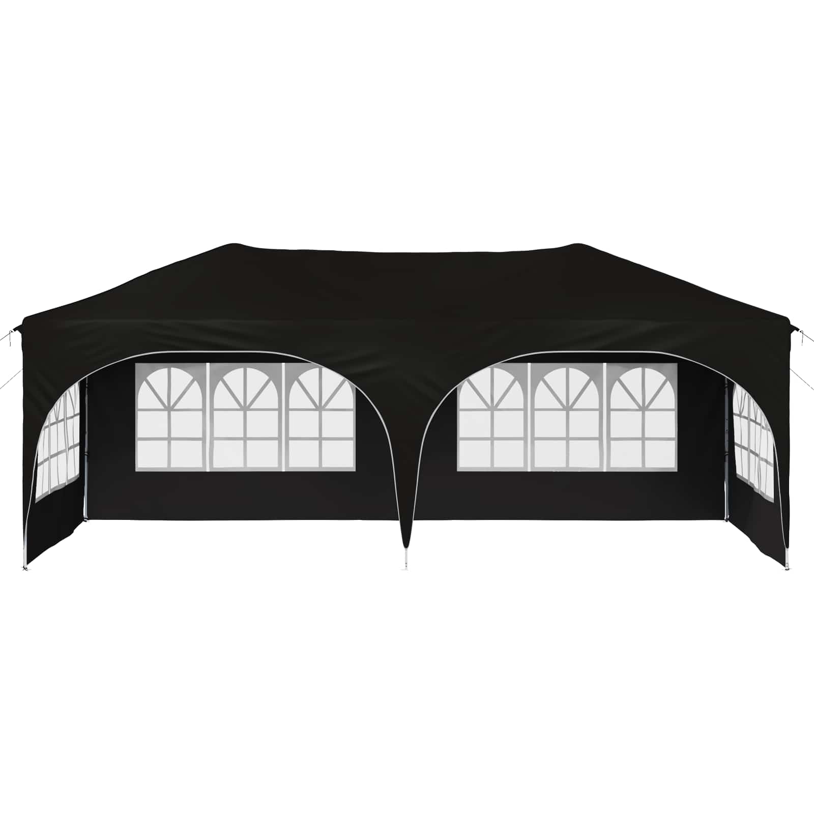 Pop-up Partyzelt 575 x 288 x 245 cm Schwarz Oxford-Stoff