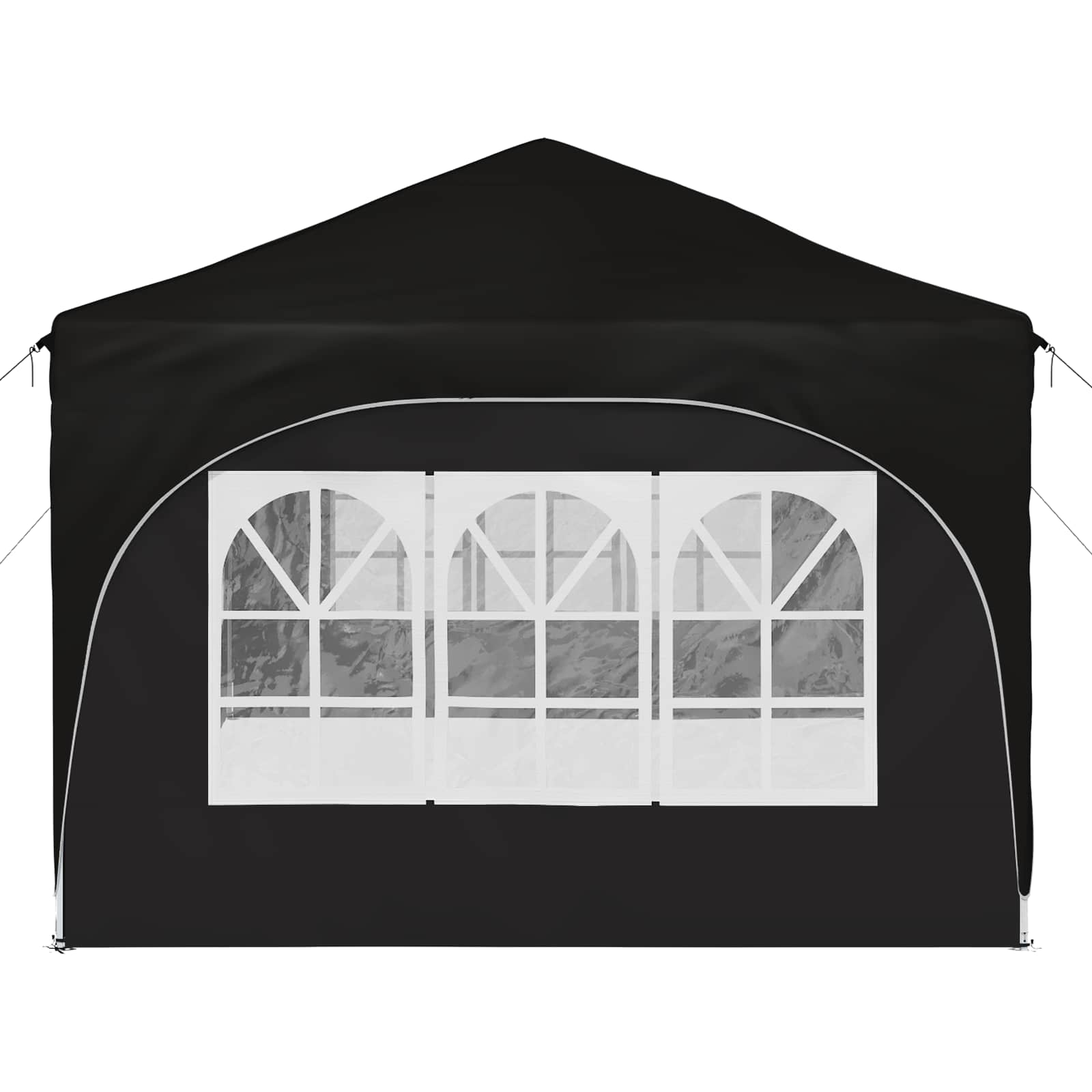 Pop-up Partyzelt 575 x 288 x 245 cm Schwarz Oxford-Stoff