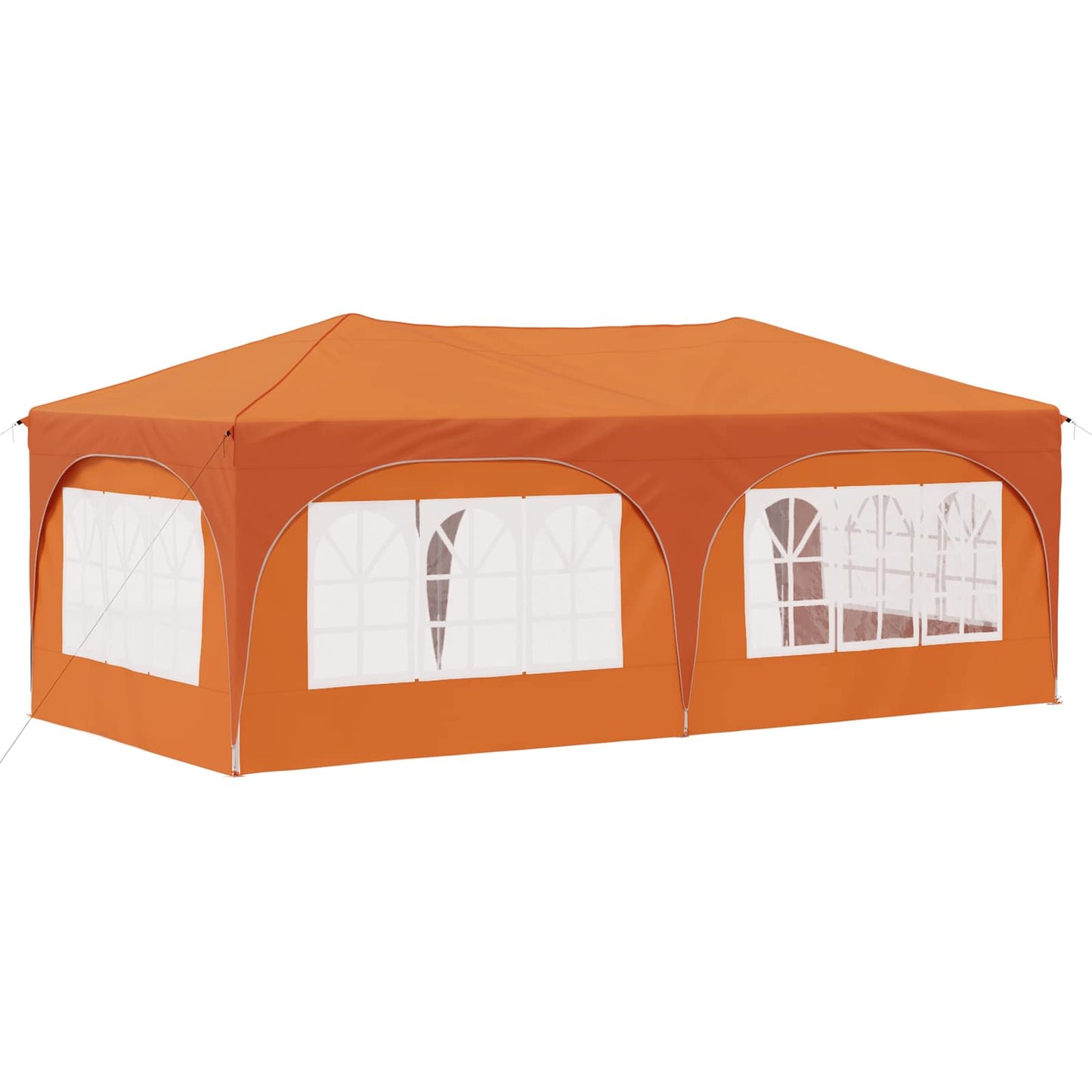 Pop-up Partyzelt 575 x 288 x 245 cm Orange Oxford-Stoff