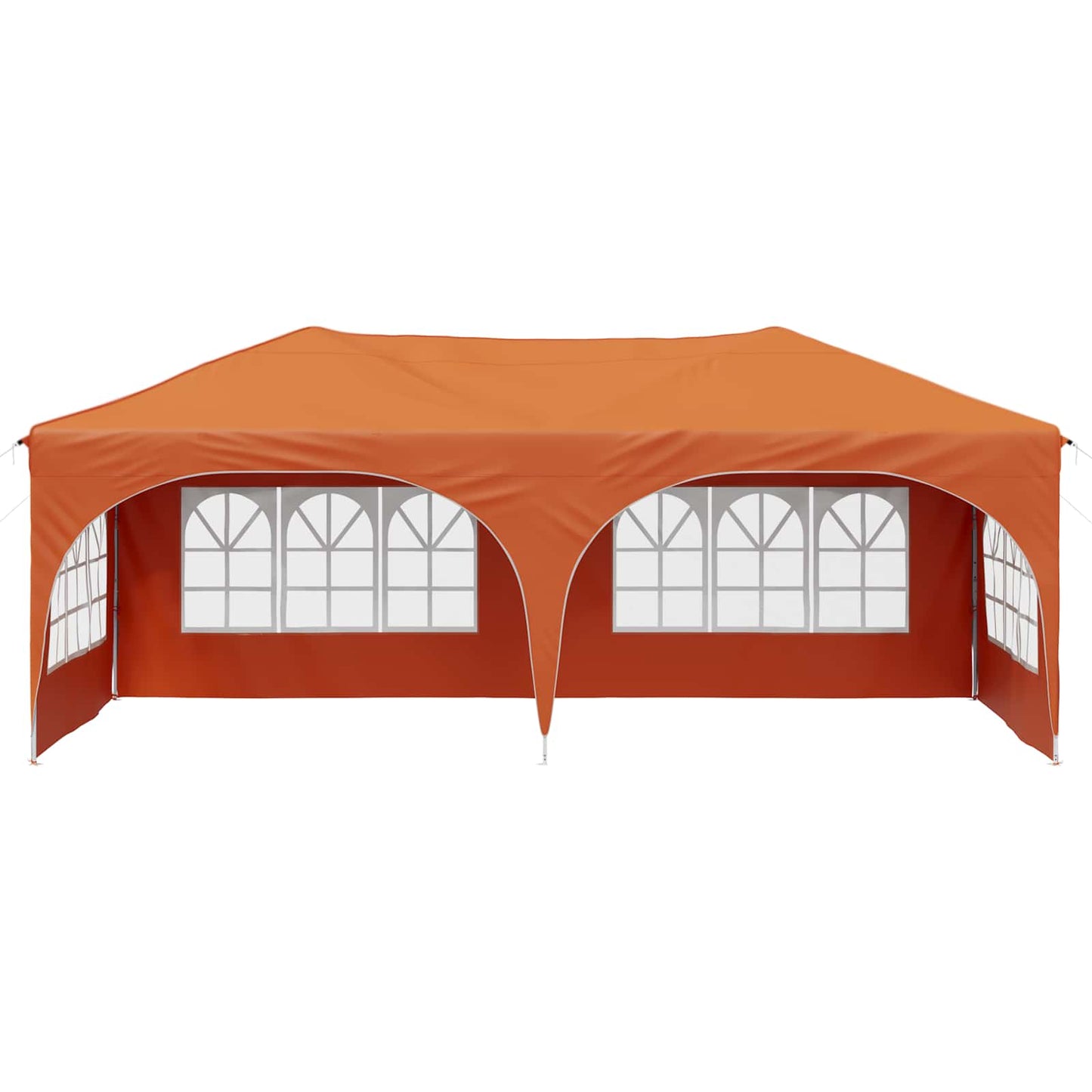 Pop-up Partyzelt 575 x 288 x 245 cm Orange Oxford-Stoff