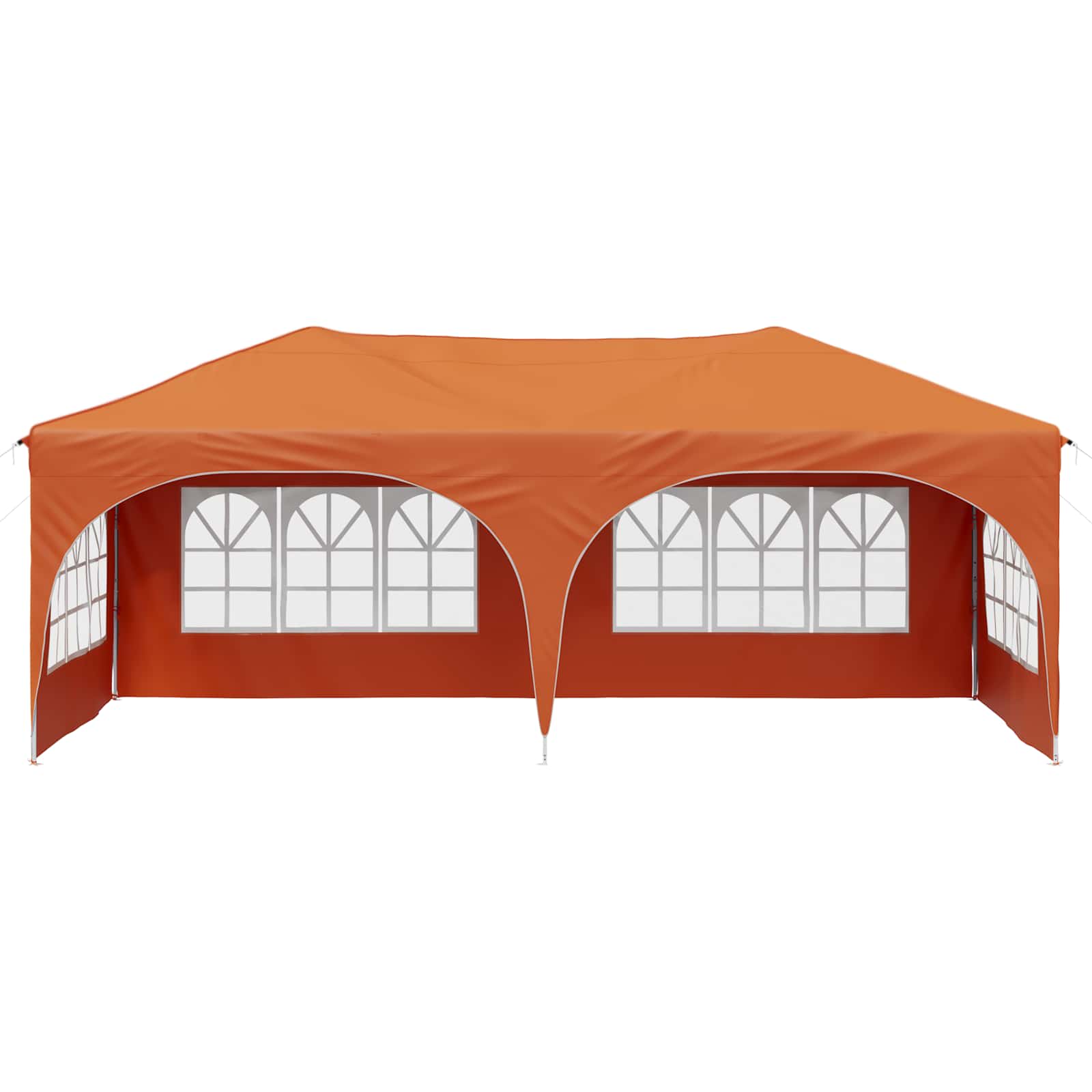 Pop-up Partyzelt 575 x 288 x 245 cm Orange Oxford-Stoff