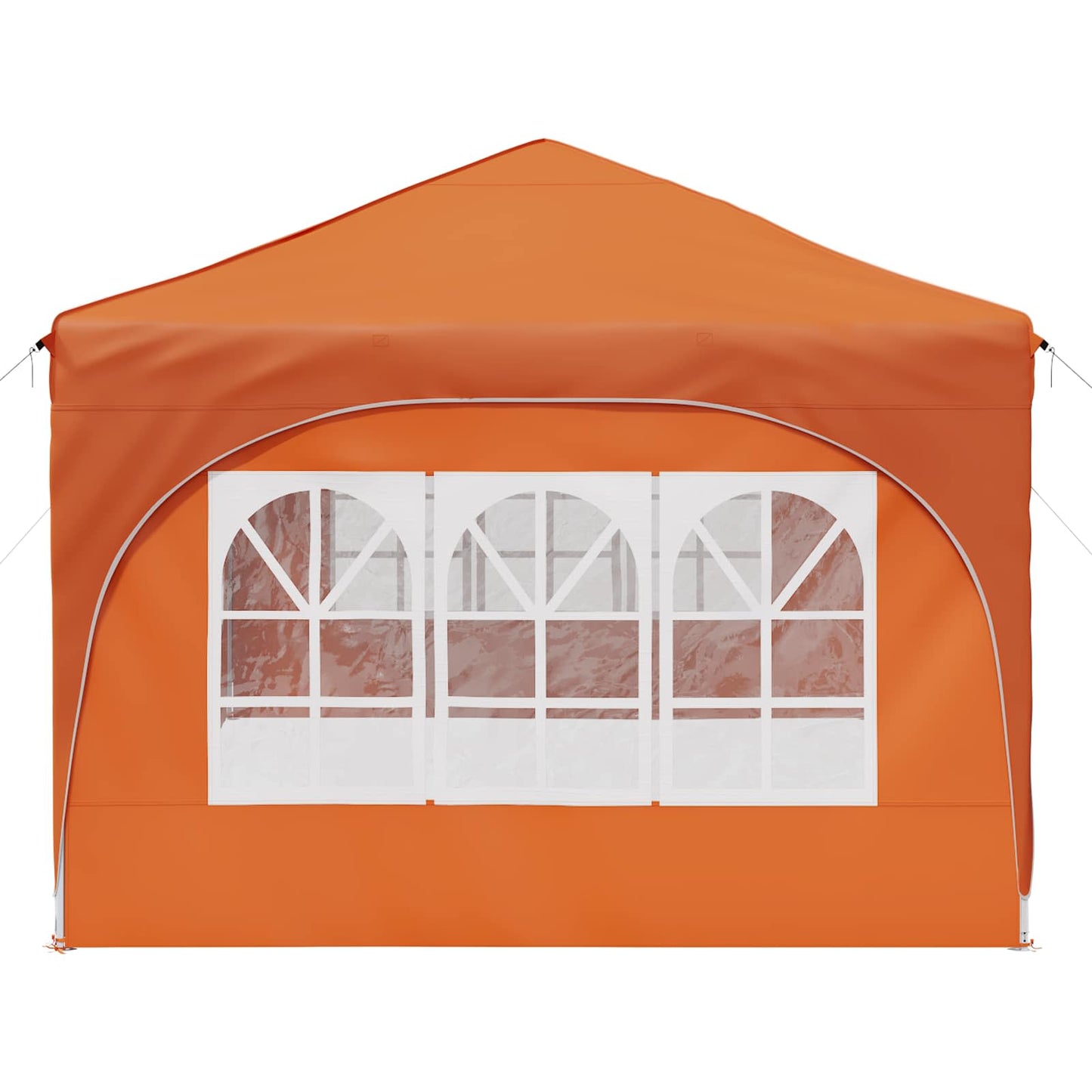 Pop-up Partyzelt 575 x 288 x 245 cm Orange Oxford-Stoff