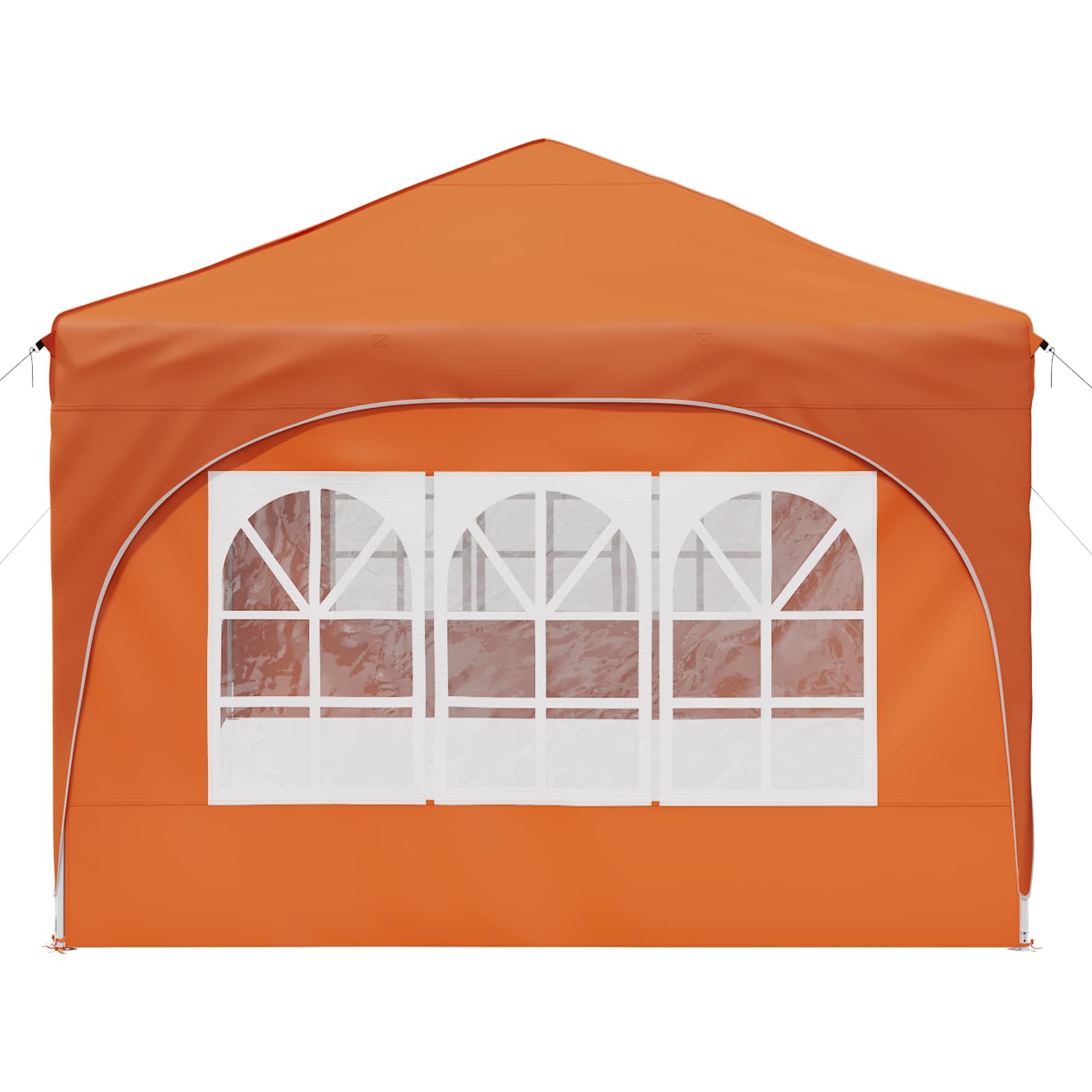 Pop-up Partyzelt 575 x 288 x 245 cm Orange Oxford-Stoff