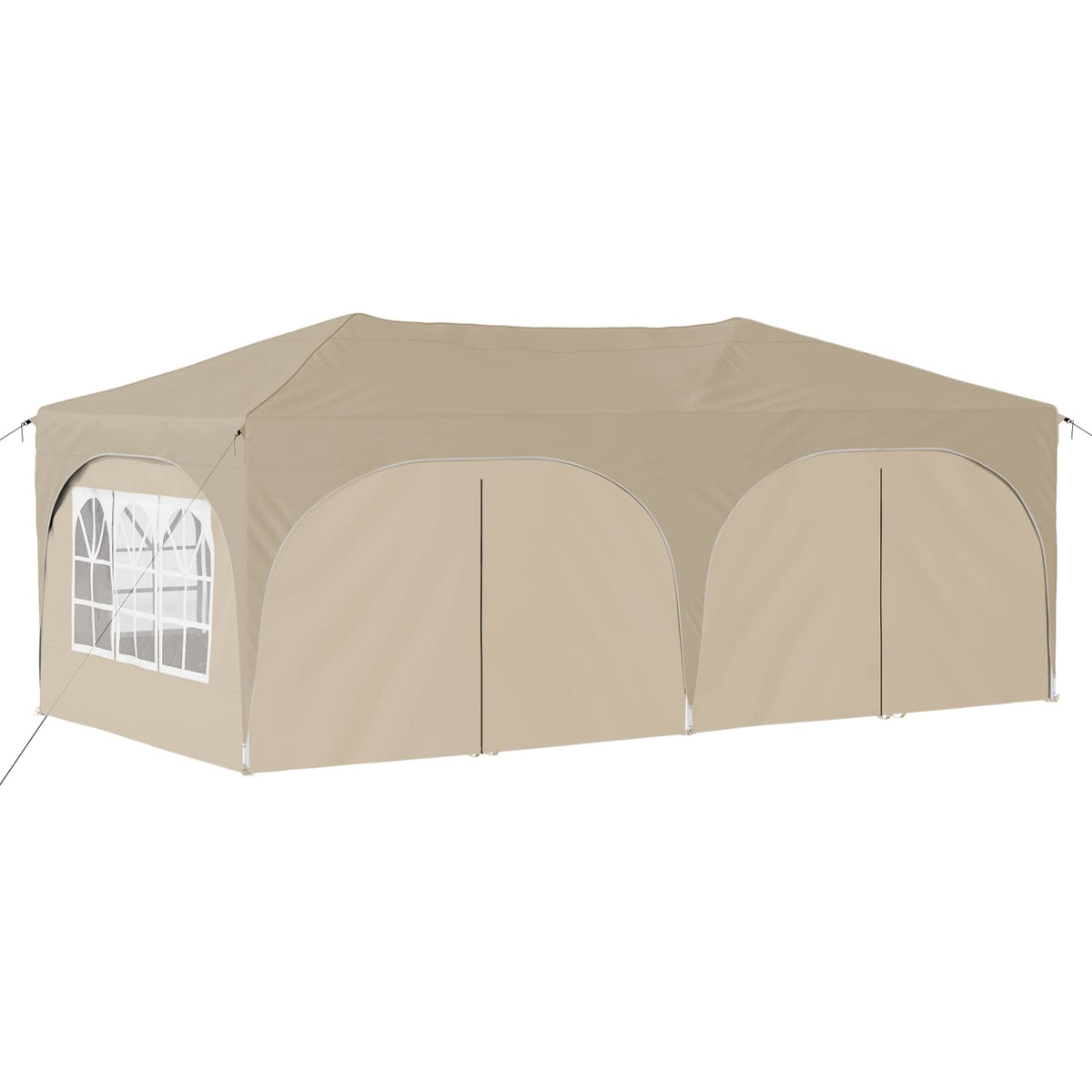 Pop-up Partyzelt 575 x 288 x 245 cm Creme Oxford-Stoff