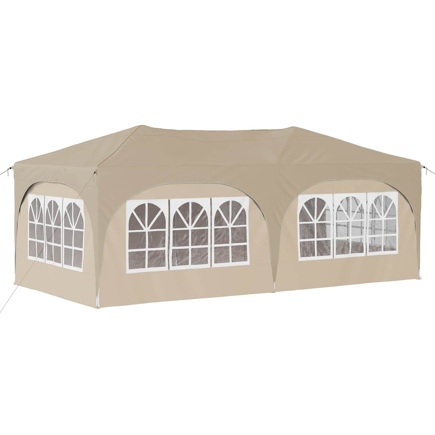 Pop-up Partyzelt 575 x 288 x 245 cm Creme Oxford-Stoff