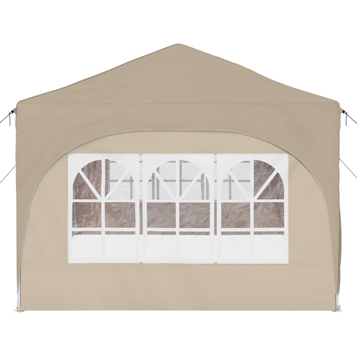 Pop-up Partyzelt 575 x 288 x 245 cm Creme Oxford-Stoff