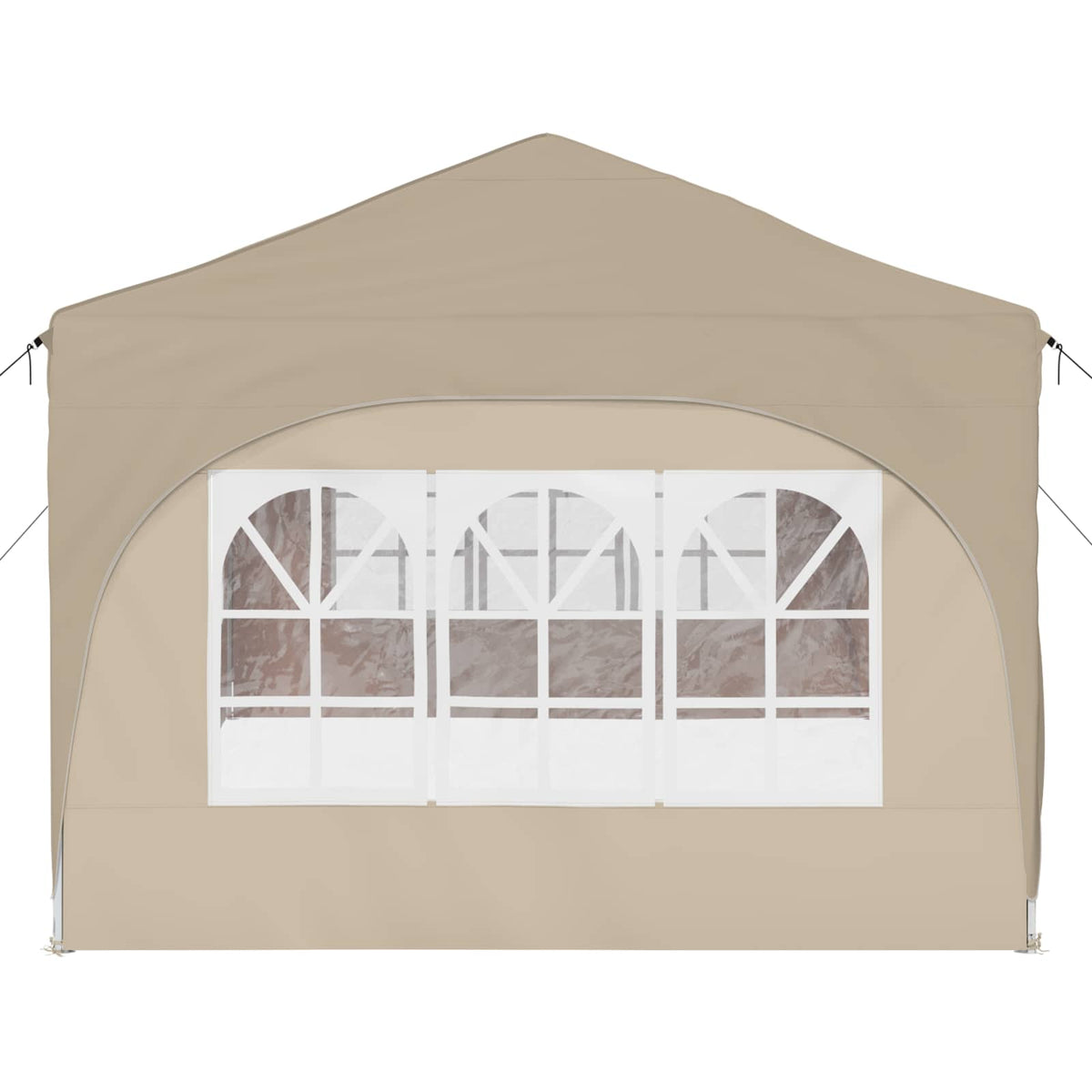 Pop-up Partyzelt 575 x 288 x 245 cm Creme Oxford-Stoff