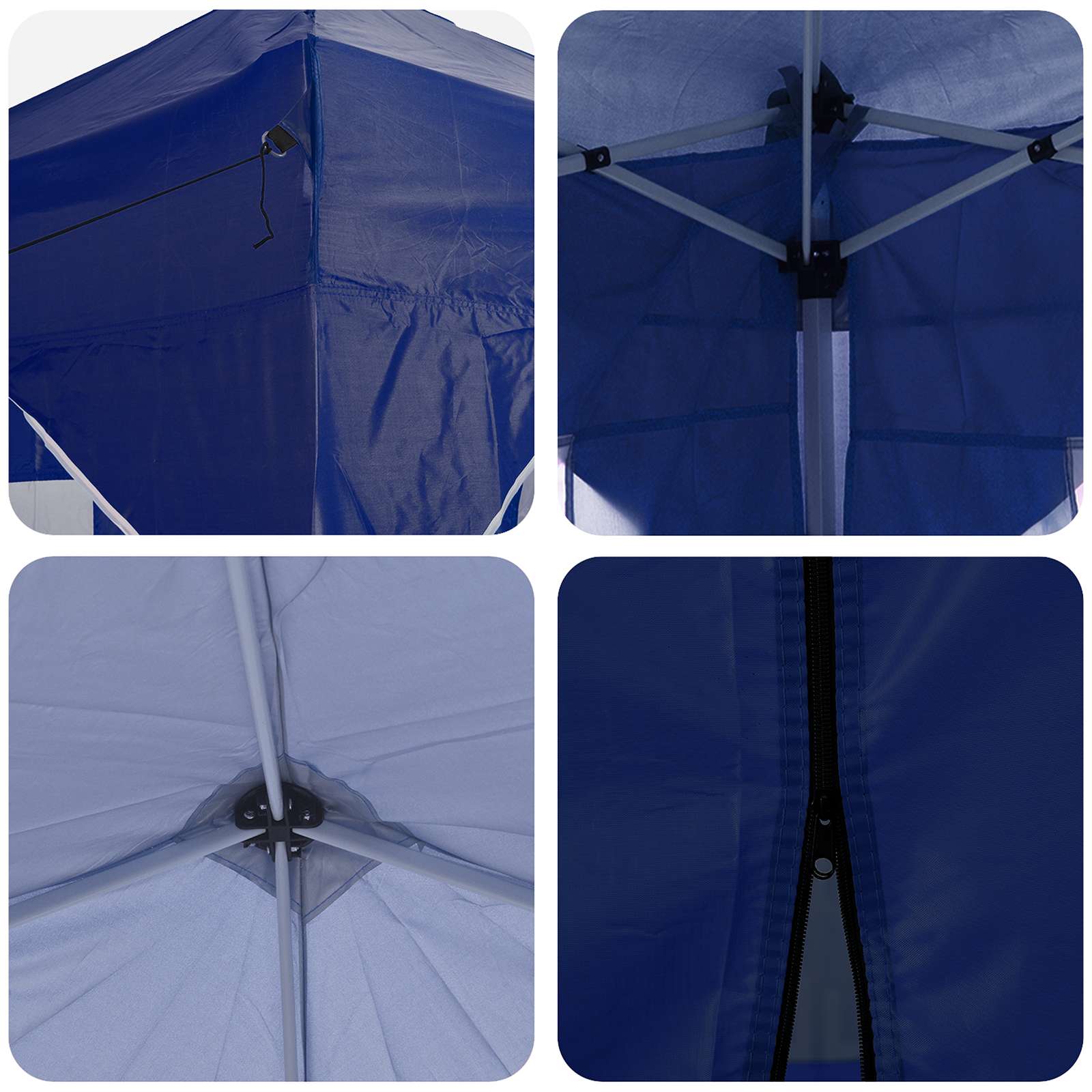 Pop-up Partyzelt 575 x 288 x 245 cm Blau Oxford-Stoff