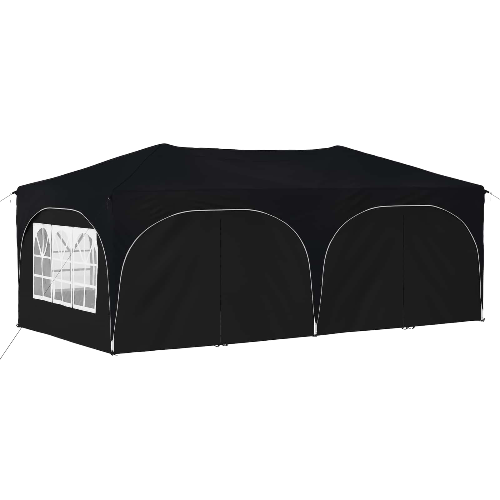 Pop-up Partyzelt 575 x 288 x 245 cm Anthrazit Oxford-Stoff