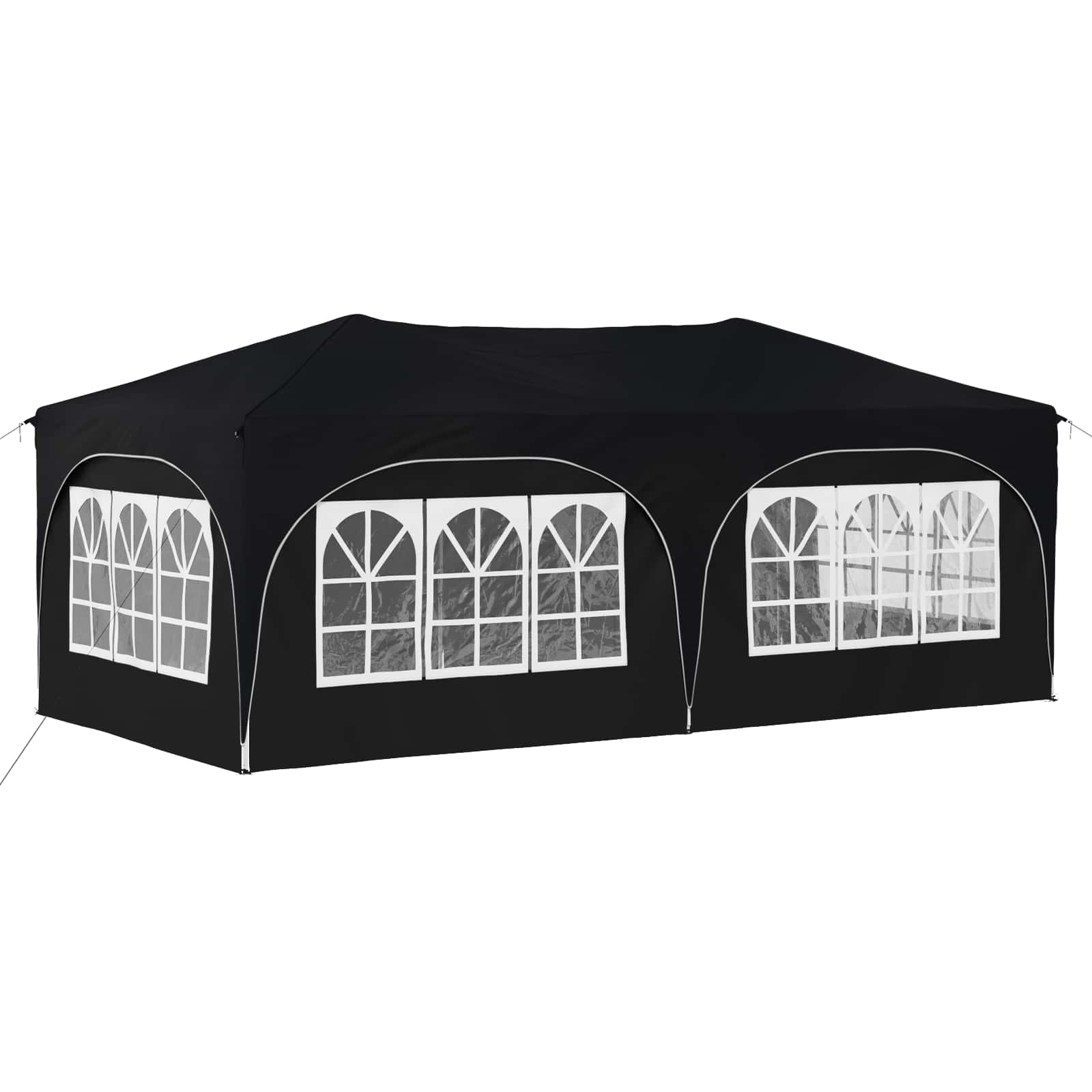 Pop-up Partyzelt 575 x 288 x 245 cm Anthrazit Oxford-Stoff