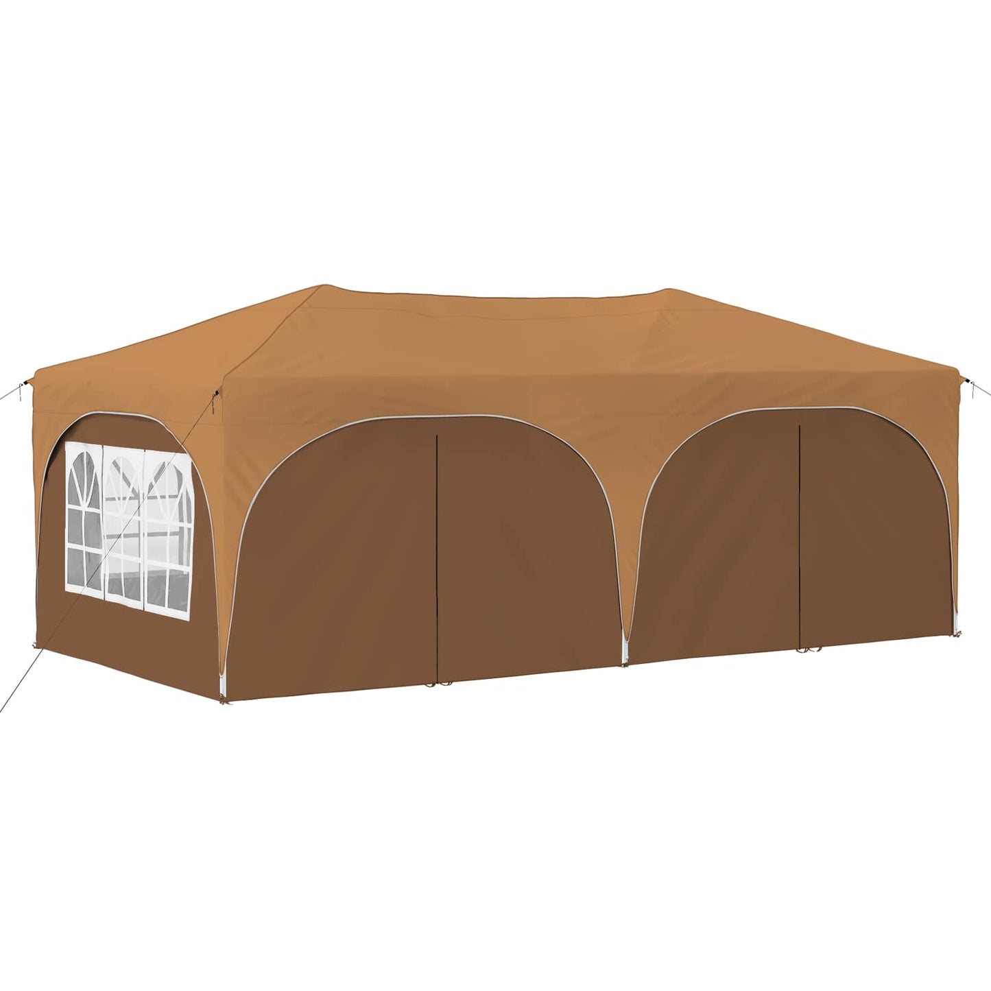 Pop-up Partyzelt 575 x 288 x 245 cm Beige Oxford-Stoff