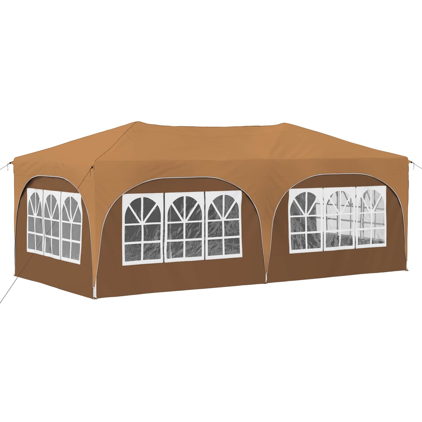 Pop-up Partyzelt 575 x 288 x 245 cm Beige Oxford-Stoff