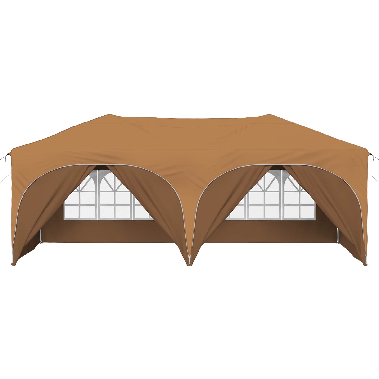 Pop-up Partyzelt 575 x 288 x 245 cm Beige Oxford-Stoff