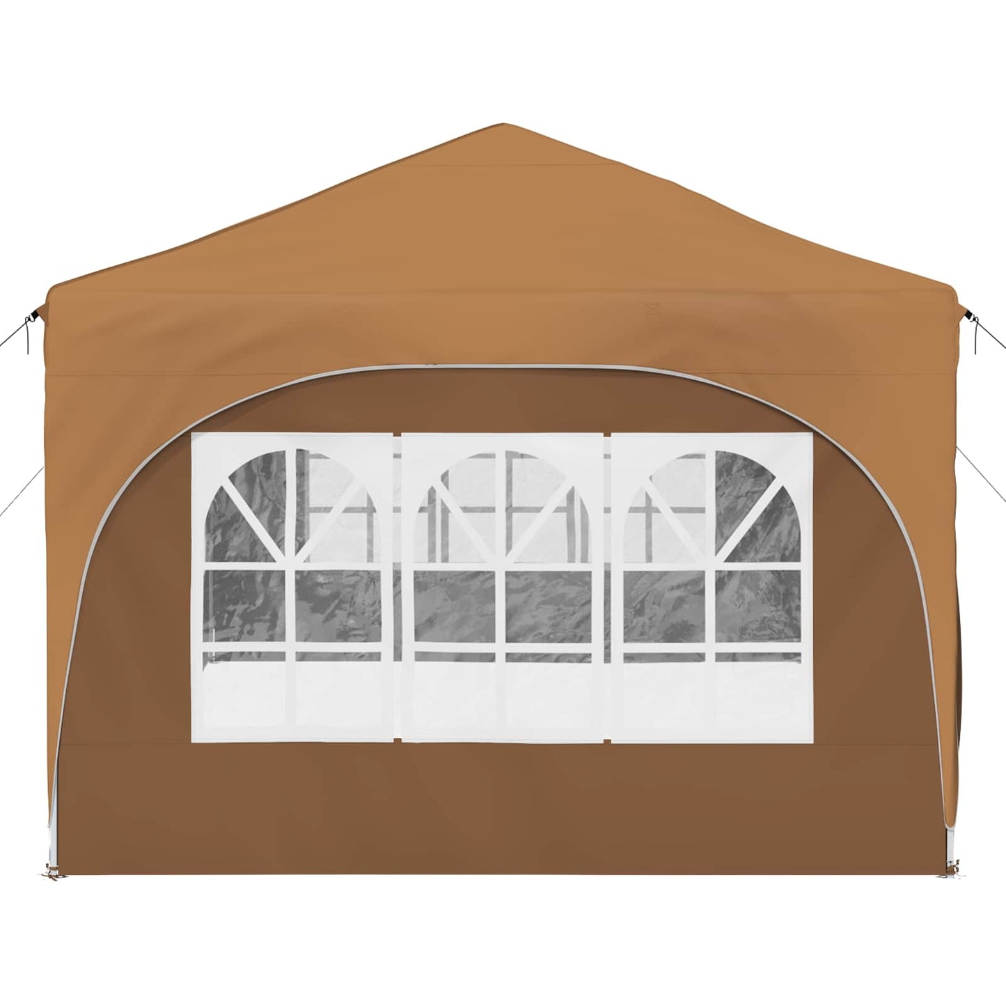Pop-up Partyzelt 575 x 288 x 245 cm Beige Oxford-Stoff
