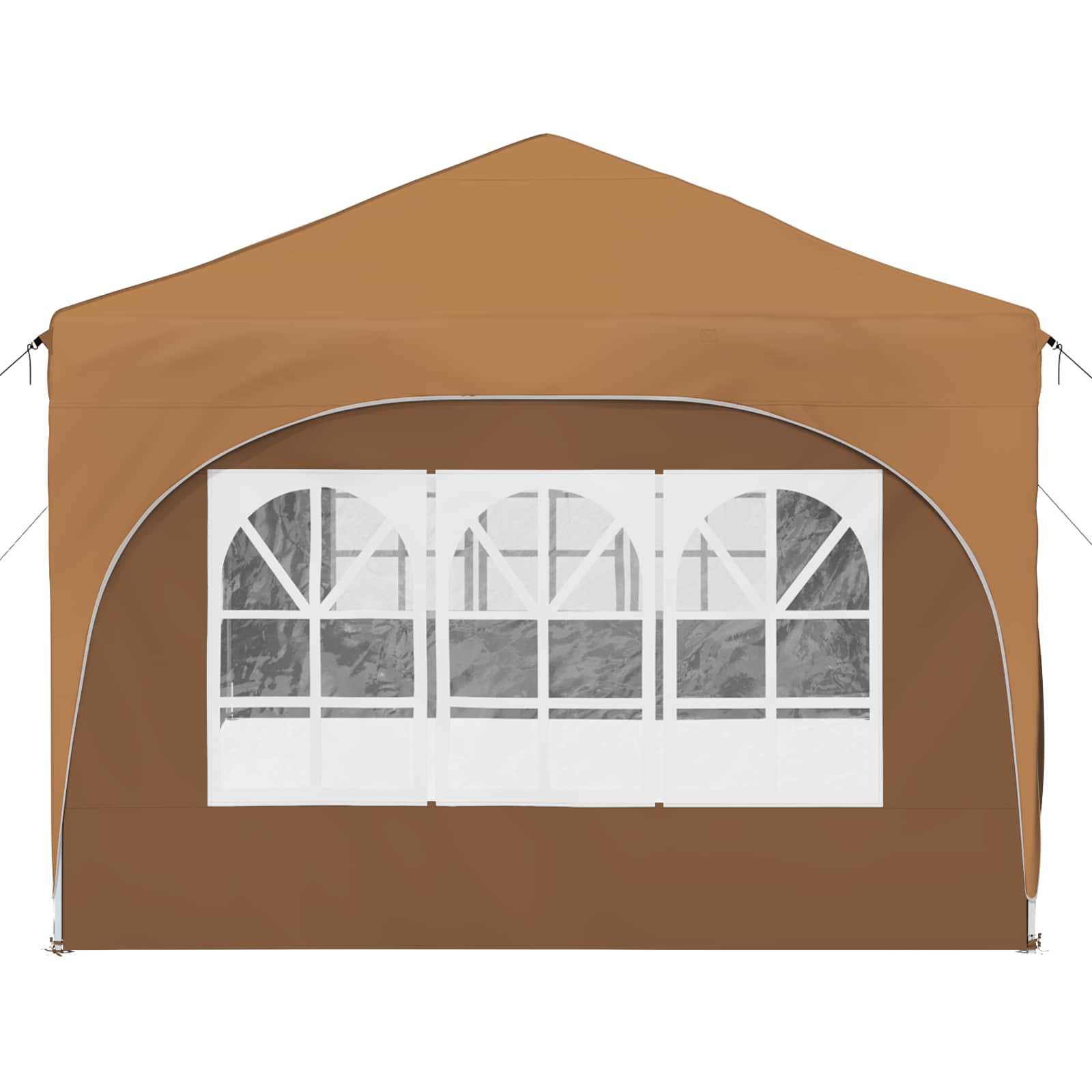 Pop-up Partyzelt 575 x 288 x 245 cm Beige Oxford-Stoff