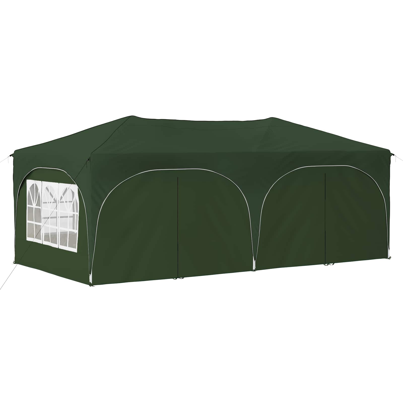 Pop-up Partyzelt 575 x 288 x 245 cm Grün Oxford-Stoff