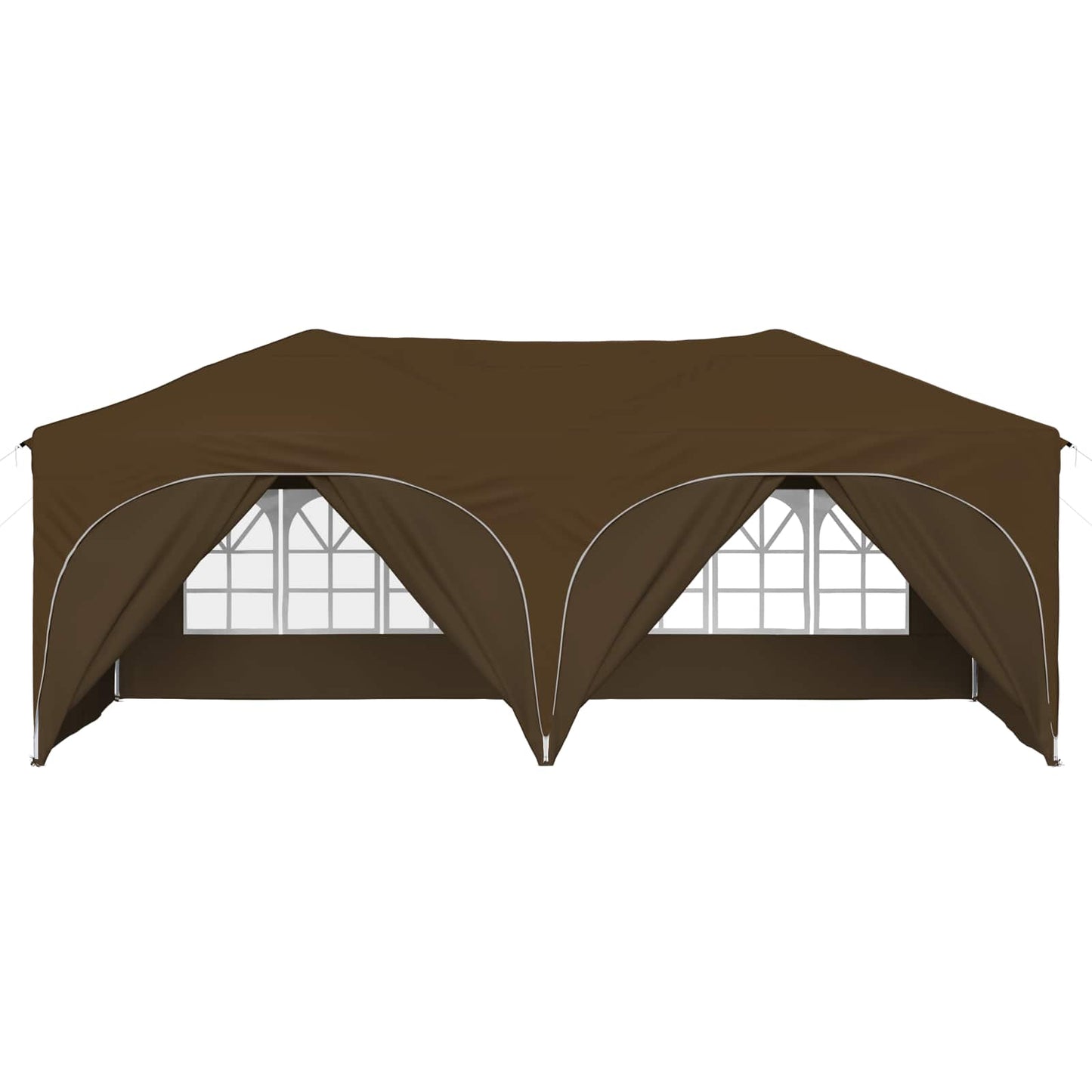 Pop-up Partyzelt 575 x 288 x 245 cm Taupe Oxford-Stoff