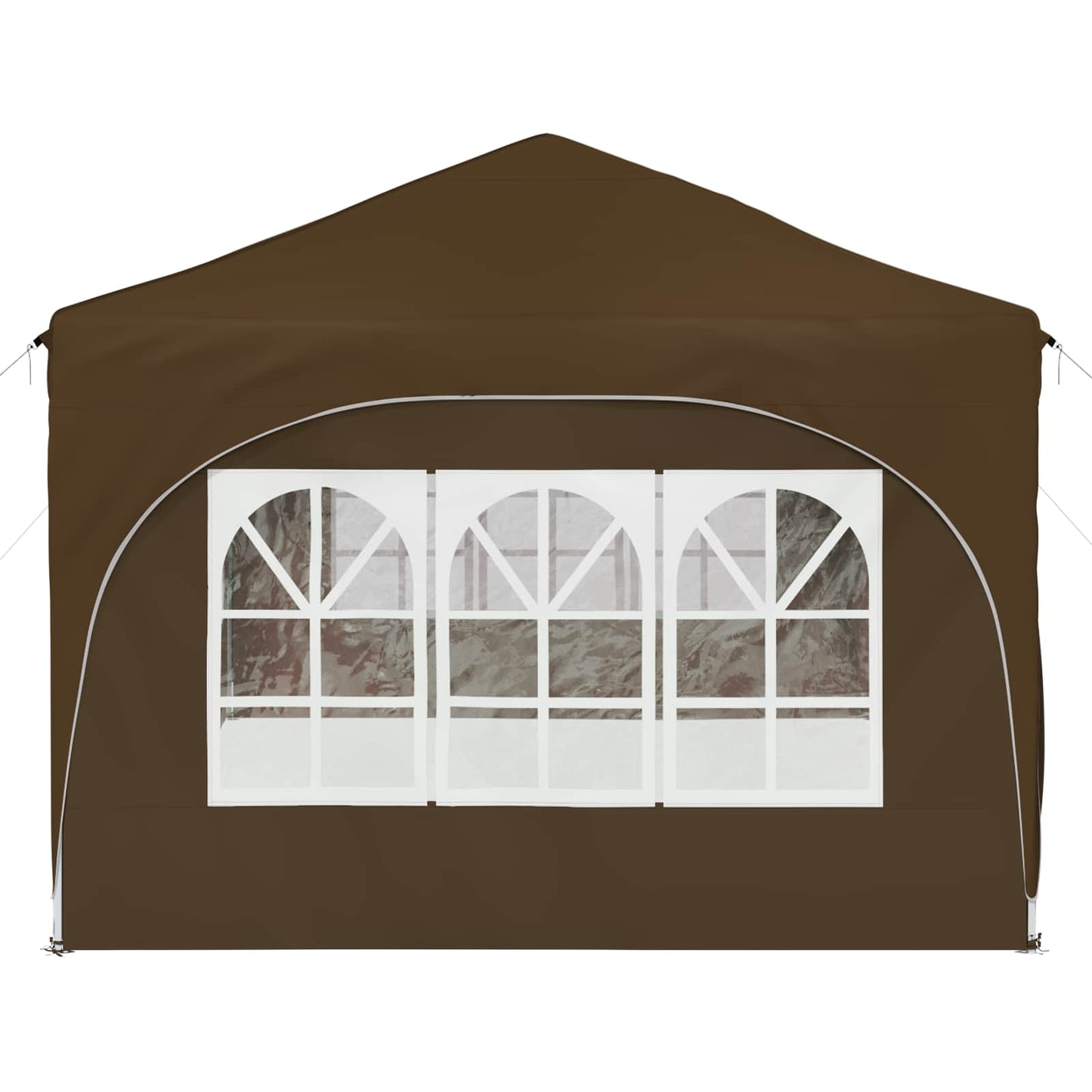 Pop-up Partyzelt 575 x 288 x 245 cm Taupe Oxford-Stoff