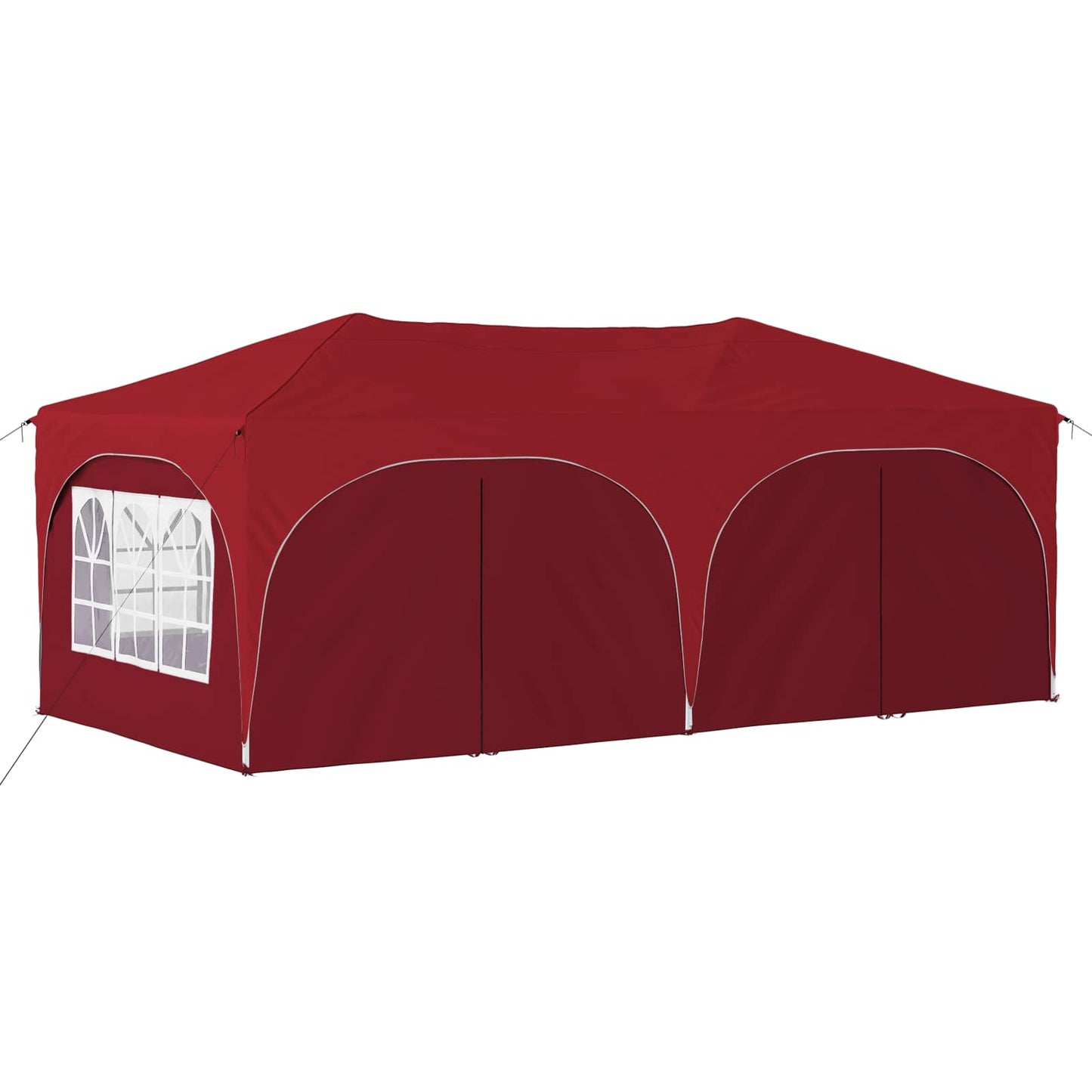 Pop-up Partyzelt 575 x 288 x 245 cm Bordeauxrot Oxford-Stoff